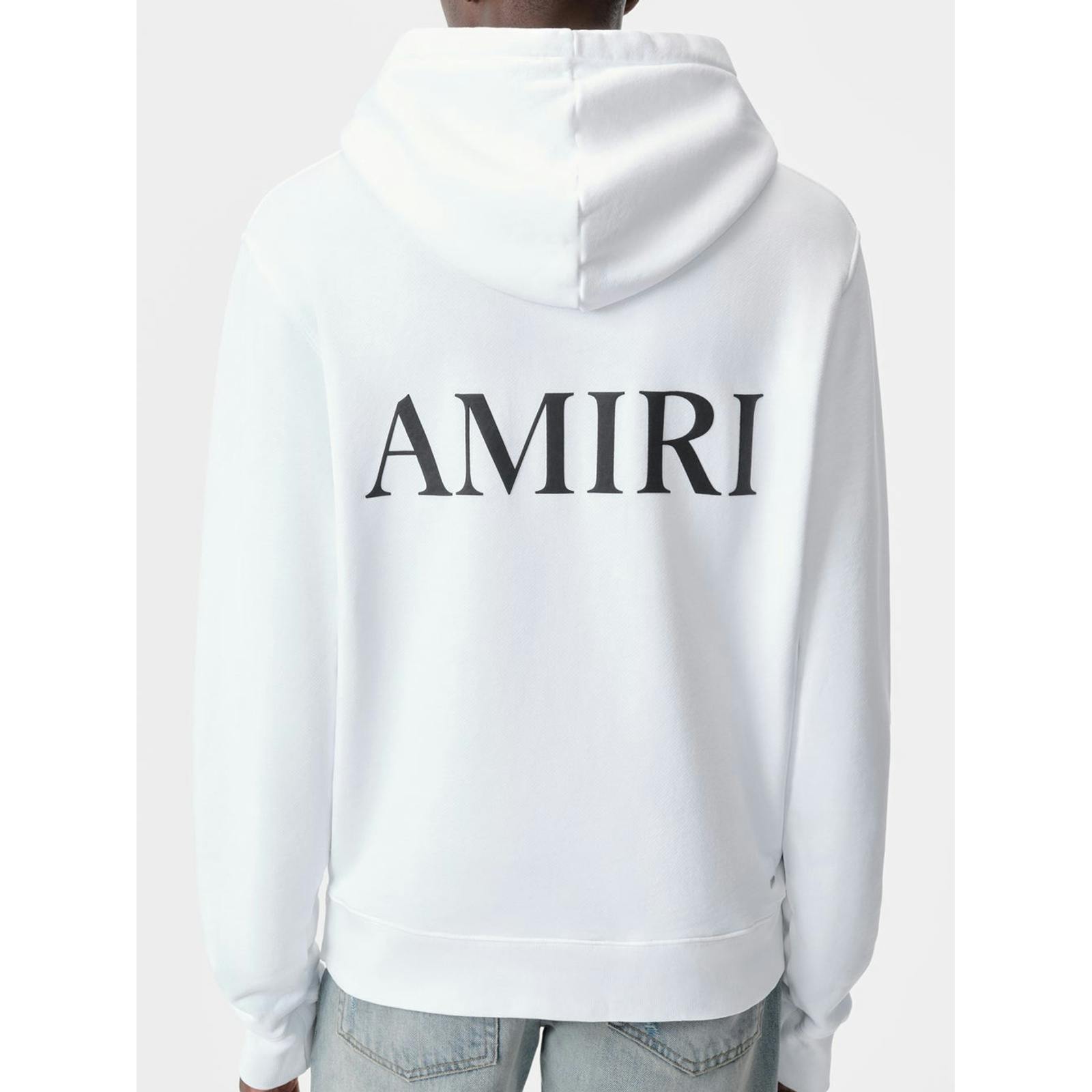 Amiri White Ma Core Logo Printed Hoodie In - L