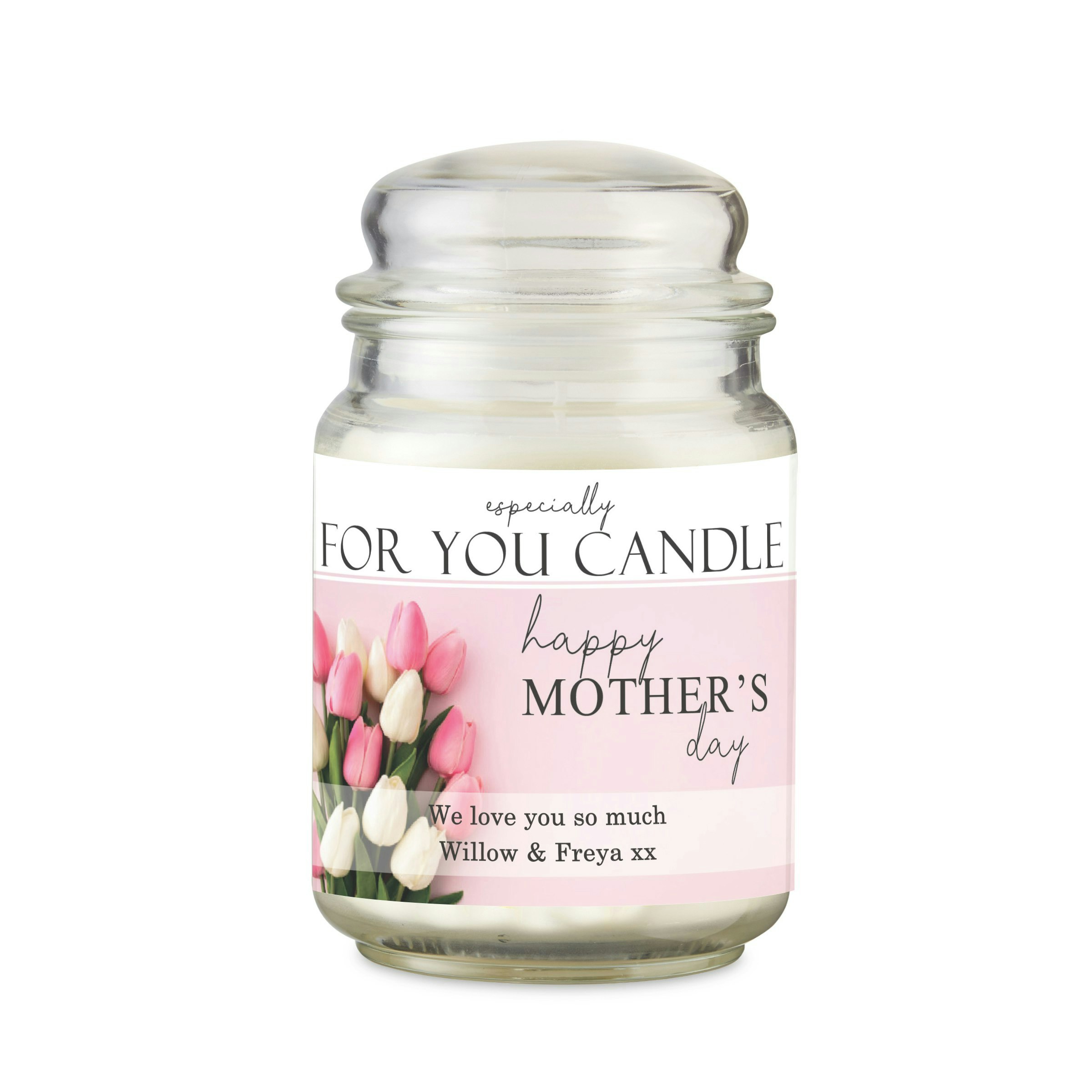 Rackhams Personalised Especially For You Mothers Day Large Scented Jar Candle