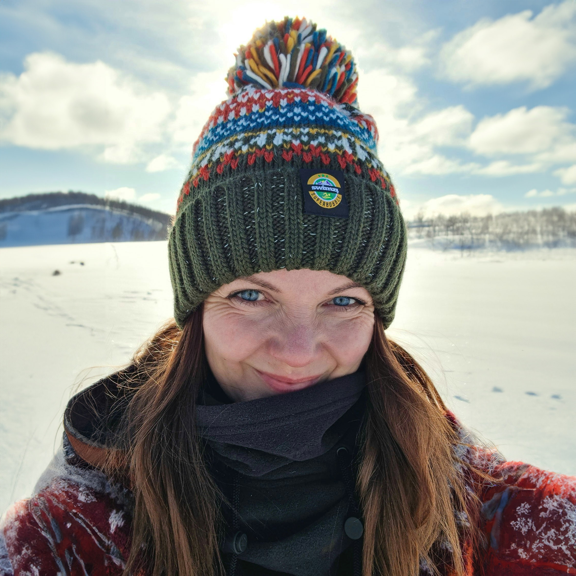 Superbobble Unisex Nordic Knit Beanie Bobble Hat - Greenland