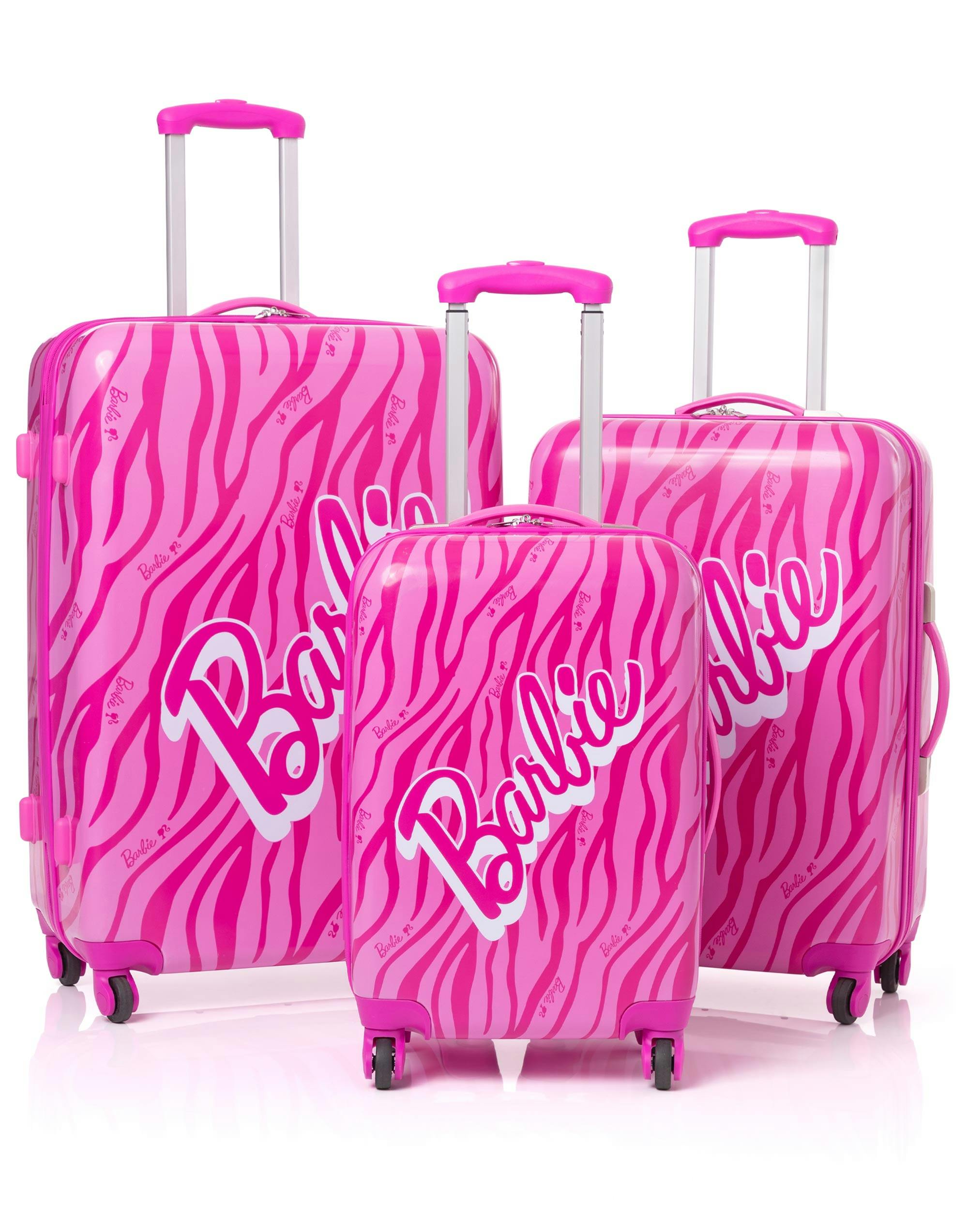 Vanilla Underground Girls Pink Barbie Suitcase - Small