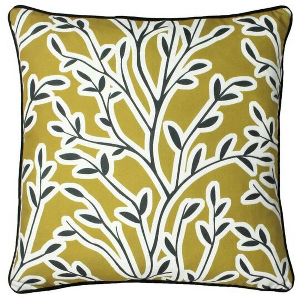 Furn Annika Floral Cushion Cover - Honey - One Size - Honey - 100% Polyester