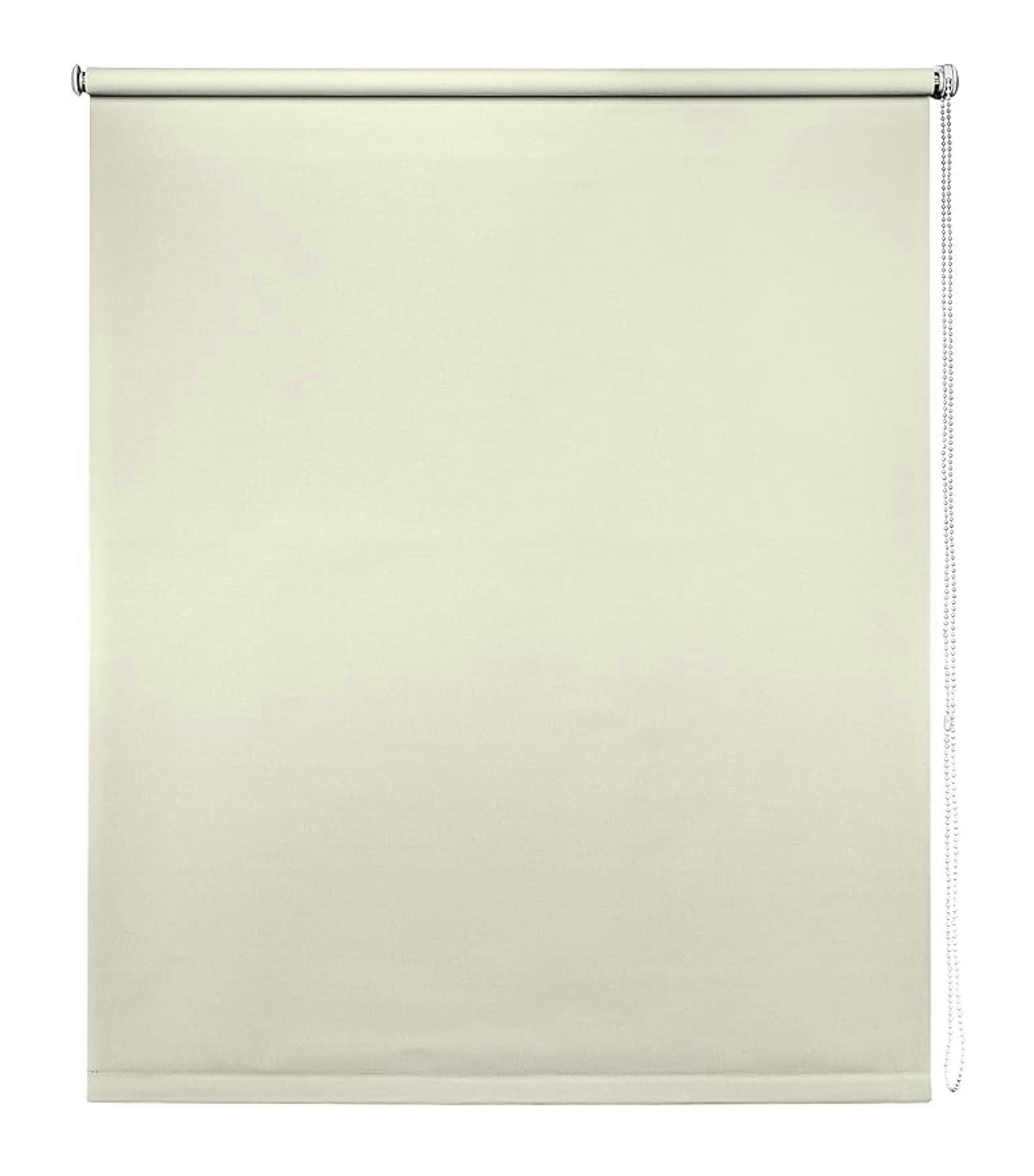 Newedgeblinds Cream Trimmable Thermal Blackout Roller Blinds - 130Cm
