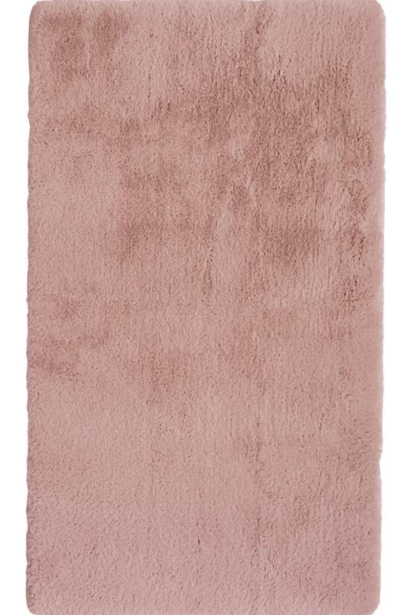 The Rugs Pink Luxury Fur Shaggy Rug – Ultra-Soft Geometric - 70X120 Cm