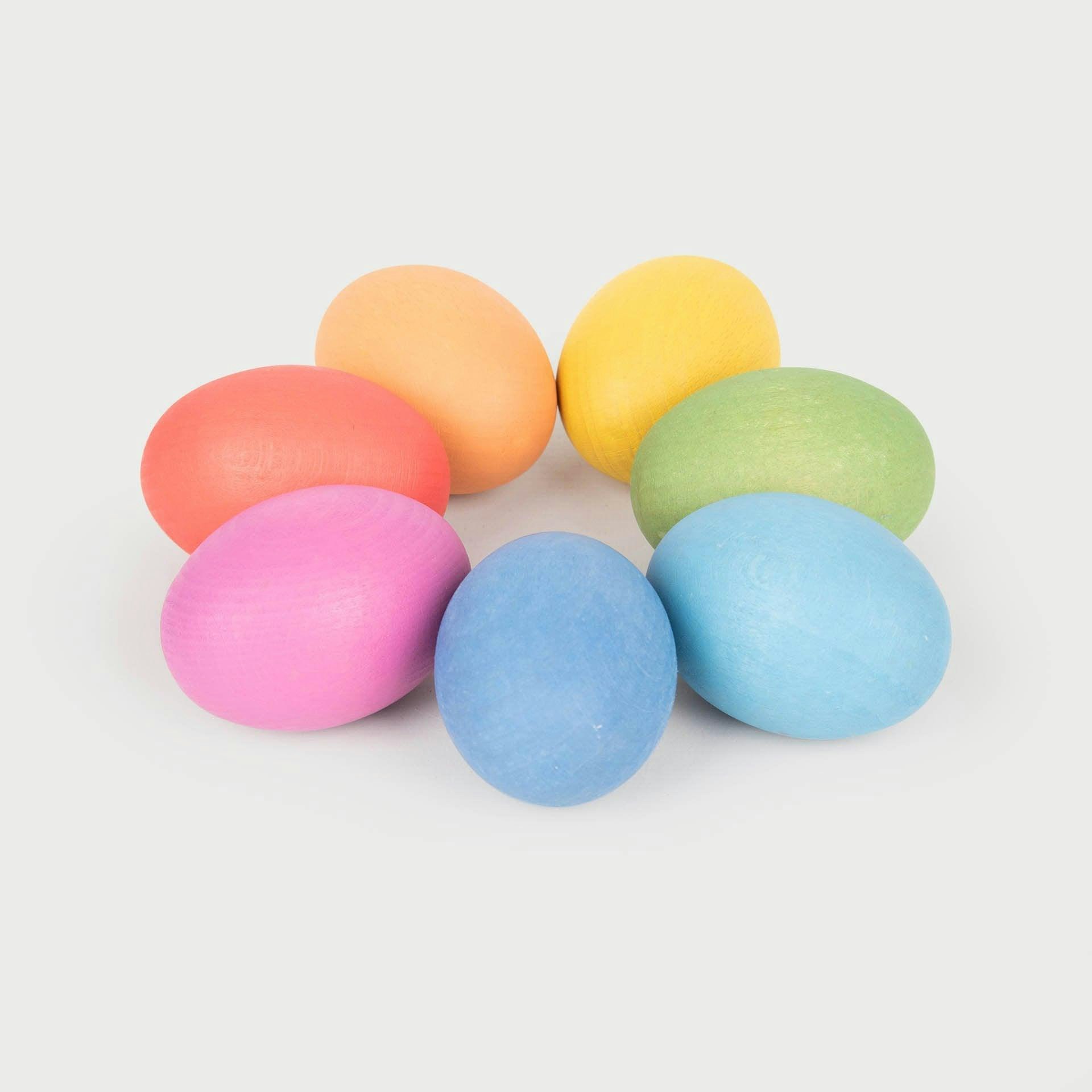 Tickit Rainbow Wooden Eggs