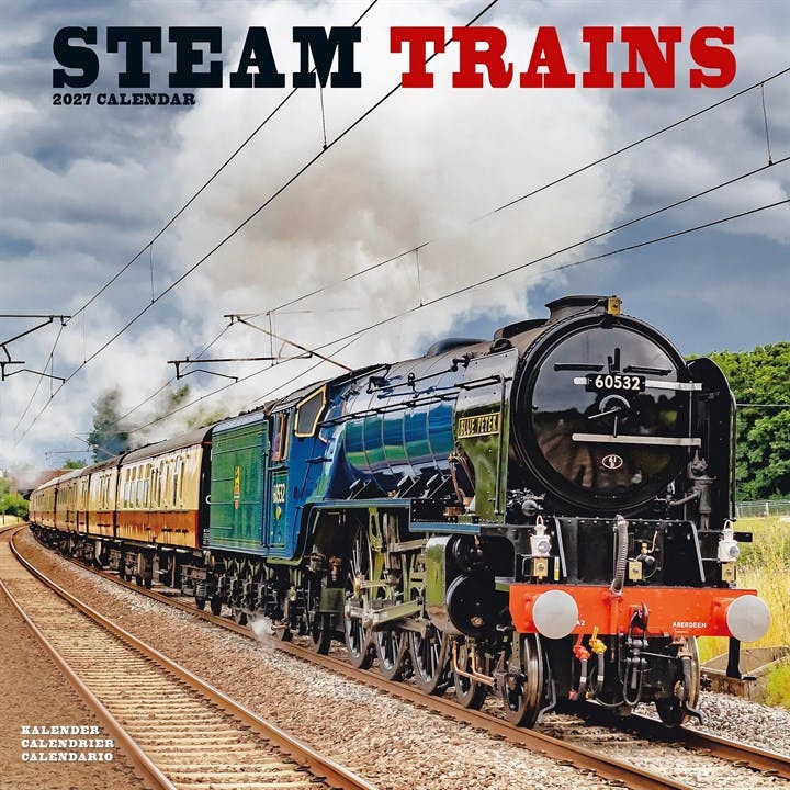 Steam Trains 2027 Calendar | Square Wall Calendar | Train, Steam Railway Gift | Plastic Free Packaging | by Avonside Publishing - Image 7