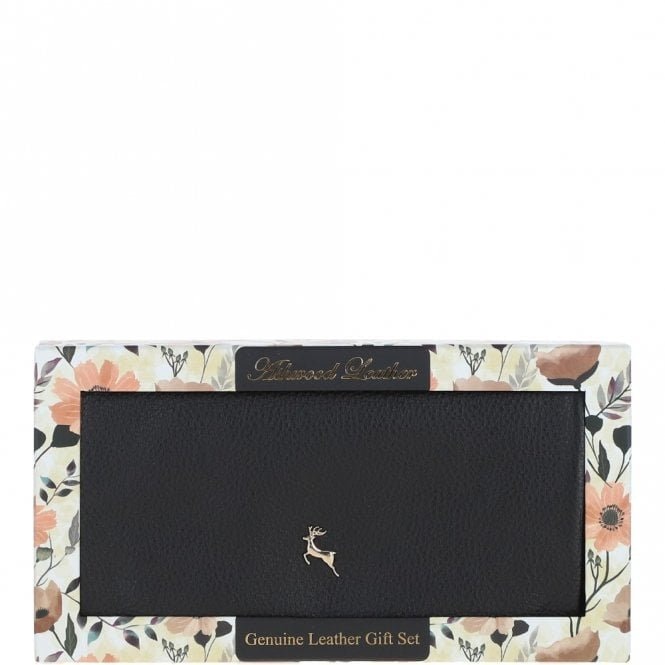 Ashwood Black 12 Card Rfid Protected Leather Purse - One Size - Leather