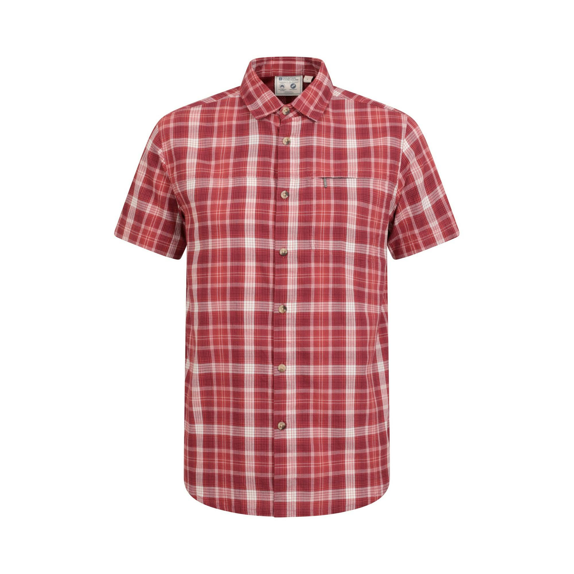 Mountain Warehouse Men's Red Cotton Shirt - S - 100% Cotton