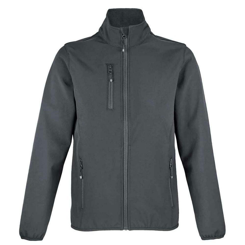 Sol's Women's Charcoal Falcon Softshell Soft Shell Jacket In | : Extra Large - Image 2