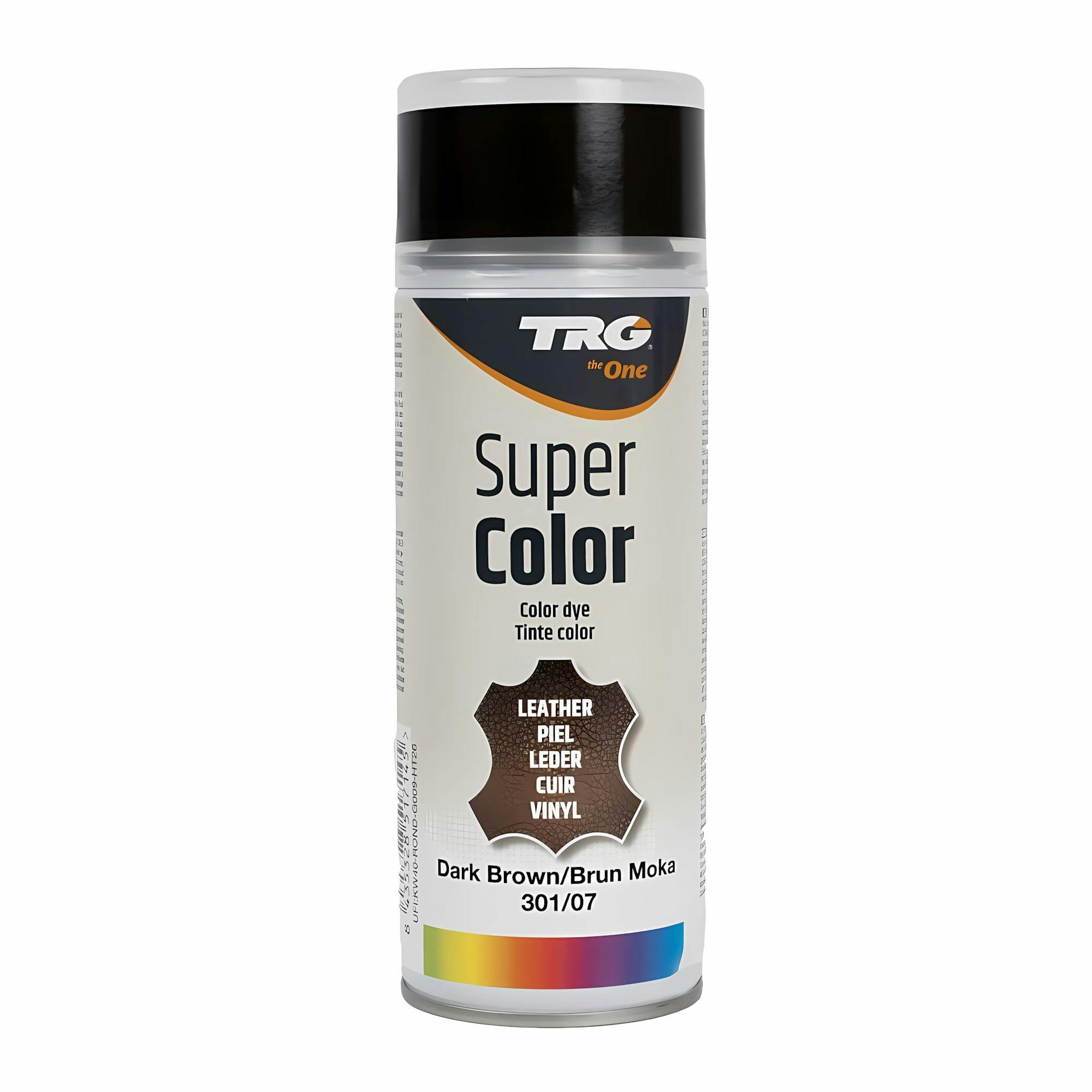 Rackhams Dark/Brown Super Colour Aerosol Paint - Leather And Vinyl Recolouring 400Ml