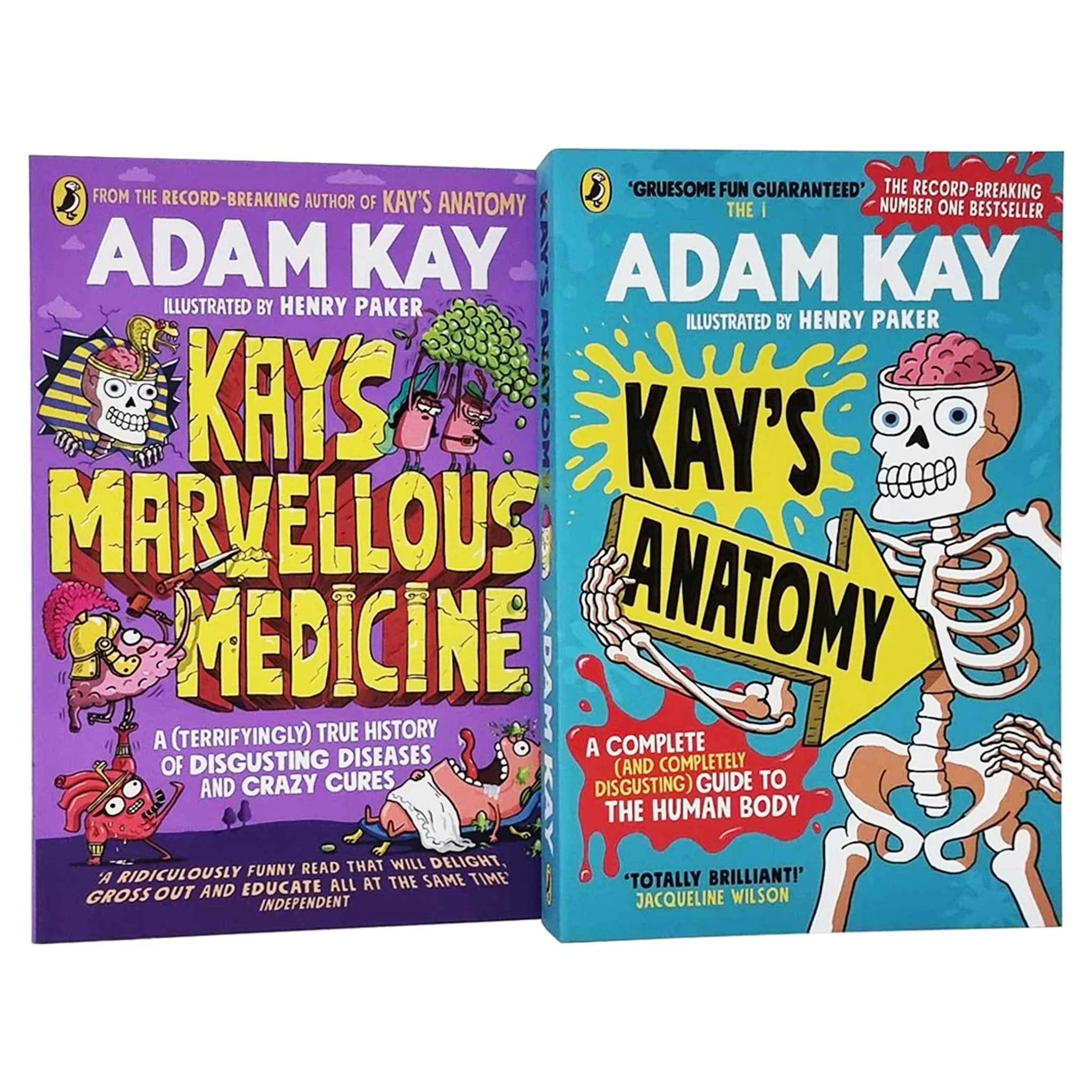 Puffin Adam Kay 2 Books Collection Set (Kay's Anatomy, Kay's Marvellous Medicine)