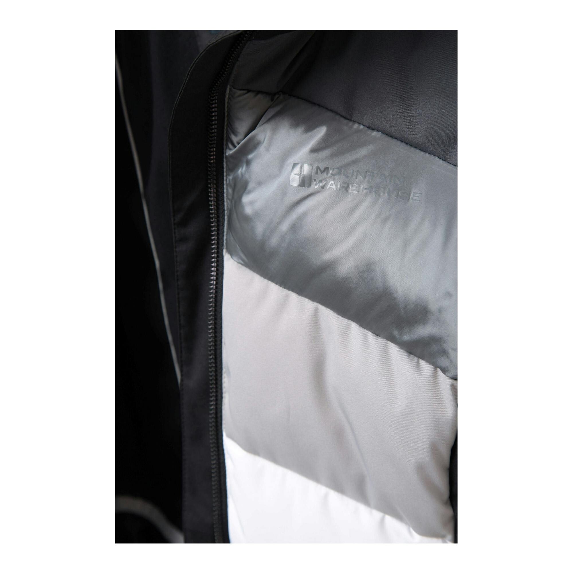 Mountain Warehouse Women's White/Black Cascade Padded Ski Jacket - 22 Uk - 100% Polyester