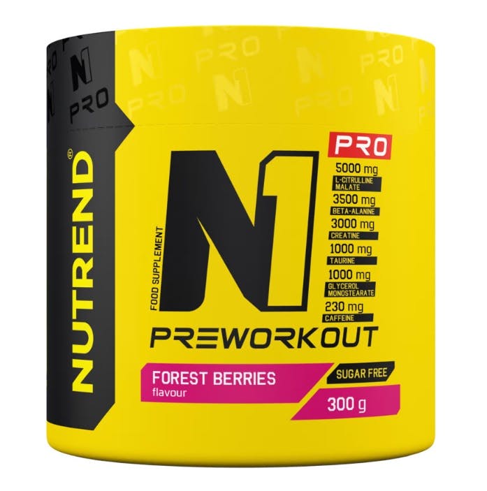 Nutrend N1 Pro Pre-Workout Forest Berries 300G - Image 3
