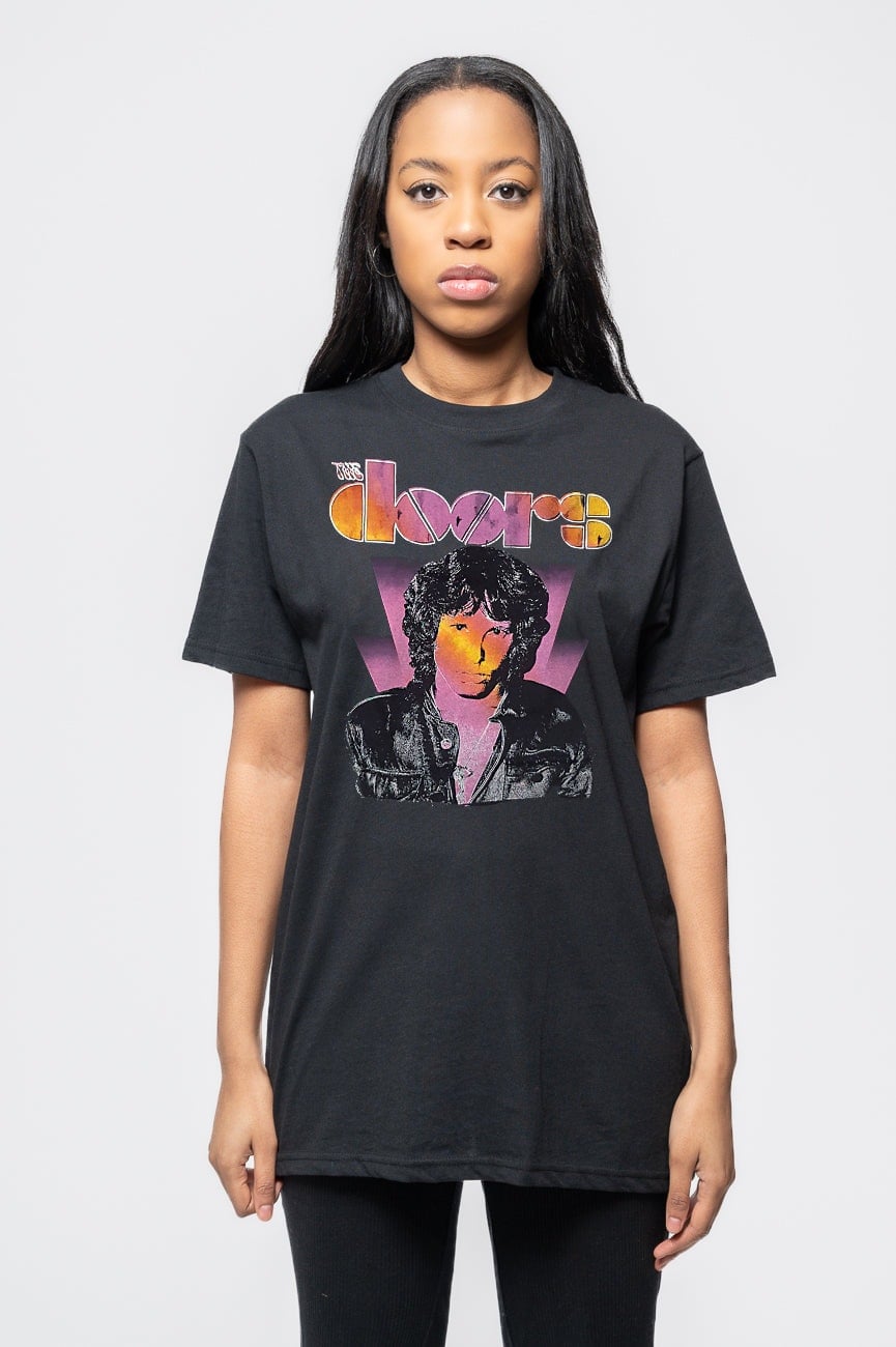 Paradiso Clothing Unisex Black Paradiso The Doors Jim Morrison Beam T Shirt - M