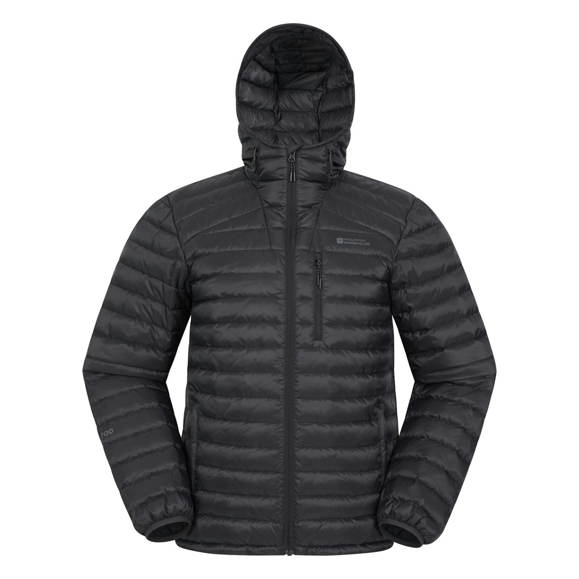 Mountain Warehouse Men's Black Henry Ii Extreme Down Filled Padded Jacket - Jet - Xxs - Jet - 100% Polyamide