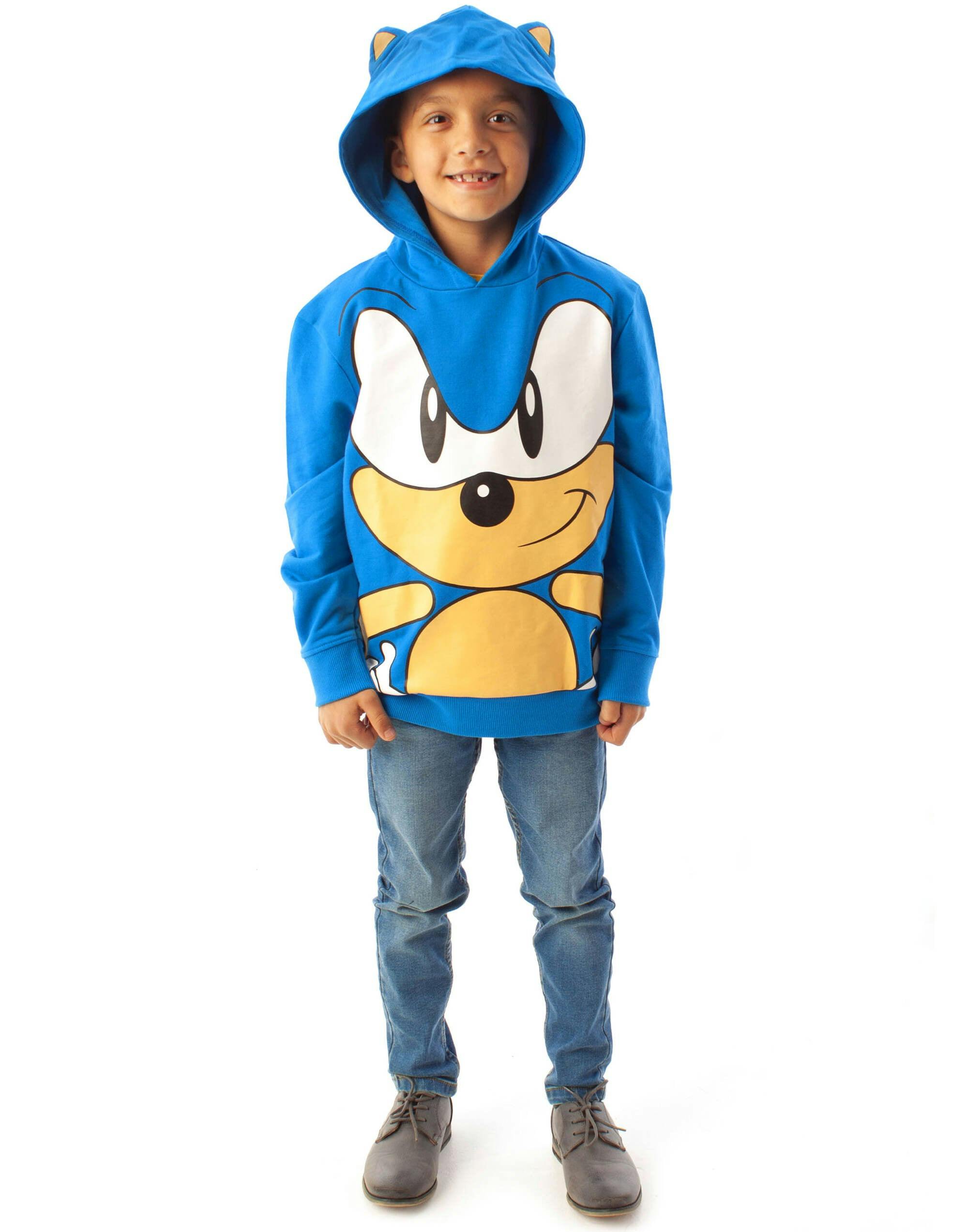 Vanilla Underground Boys Blue Sonic The Hedgehog Character Hoodie - 5-6 Years