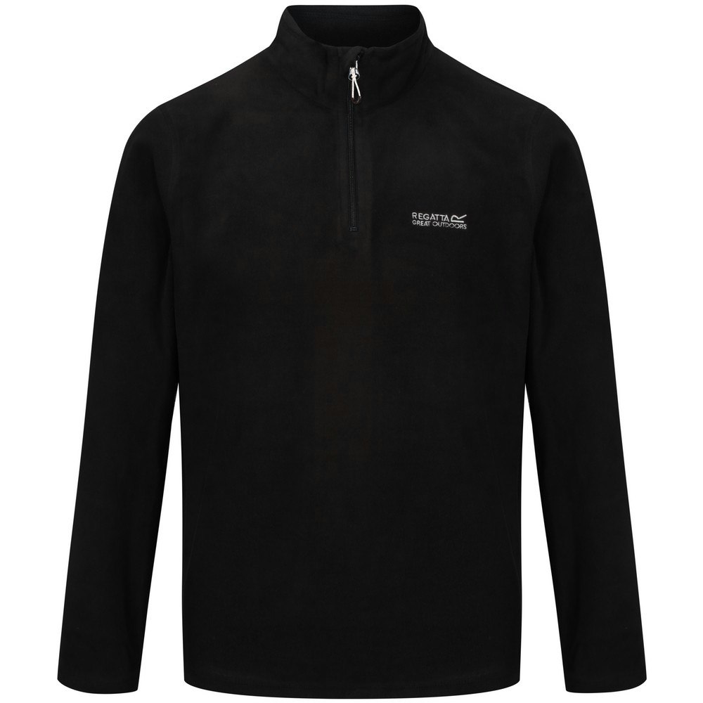 Regatta Men's Black Great Outdoors Thompson Half Zip Fleece Top - 4XL