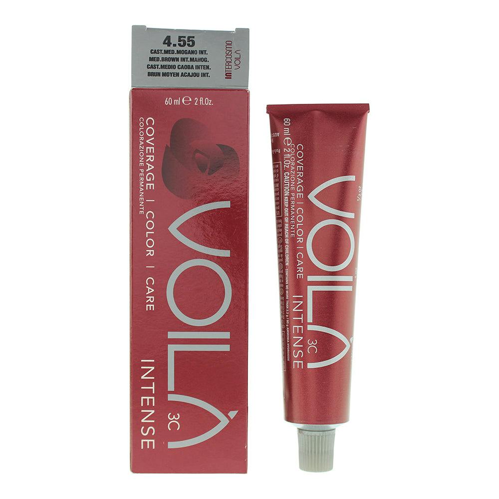 Intercosmo Voila 3C Hair Colour 60ml - 4.55 Medium Brown Intense Mahogany - Image 3