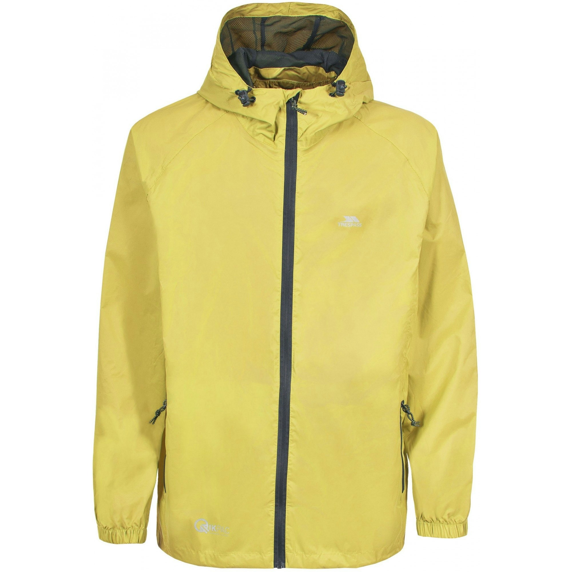 Trespass Yellow Childrens/Kids Qikpac Waterproof Packaway Jacket - Size 3/4 Years