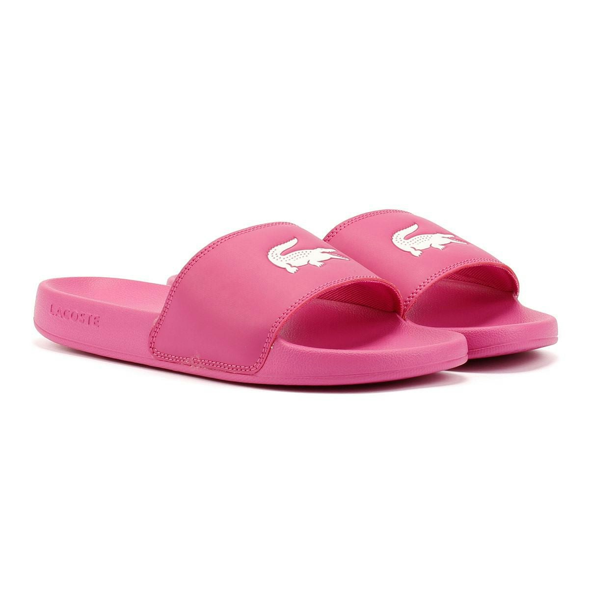 Lacoste Women's Pink Serve Slide 0.0 Slides - Size 7