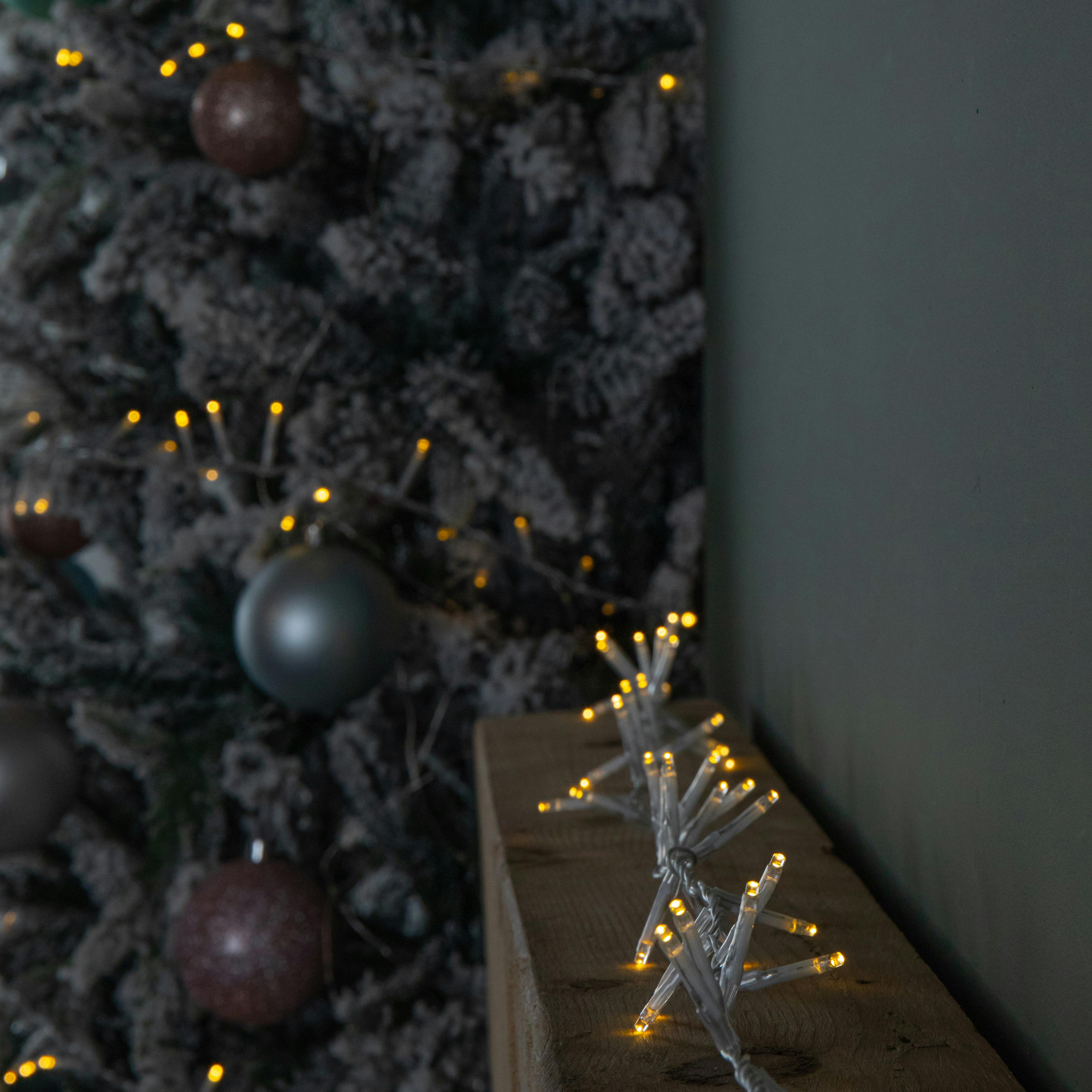 Premier 18.7M 750 Led Treebrights Christmas String Lights With Timer In Warm White On Clear Cable - Image 6