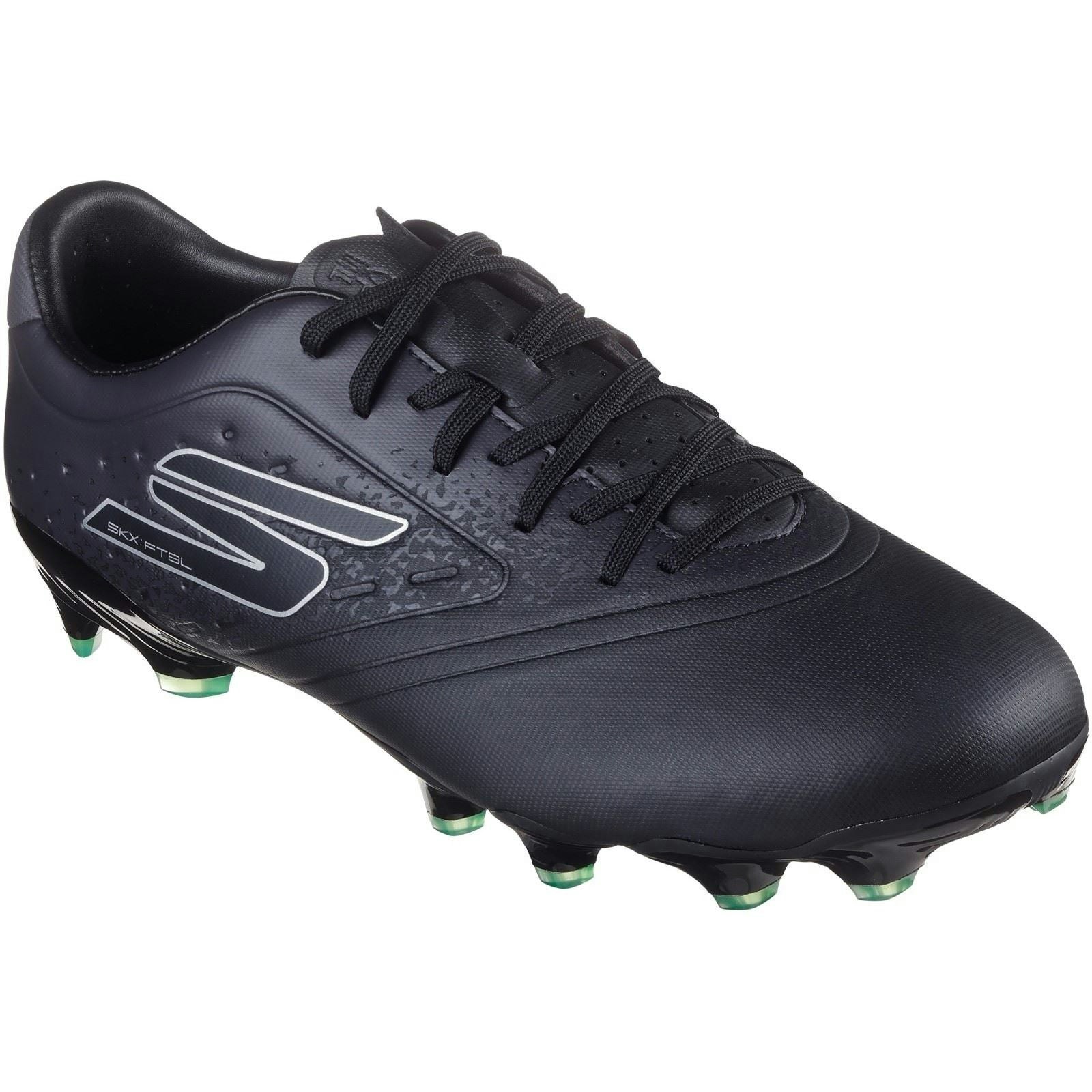 Skechers Men's Black/Silver Performance Razor 1.5 Academy Fg Football Boots - Size 7