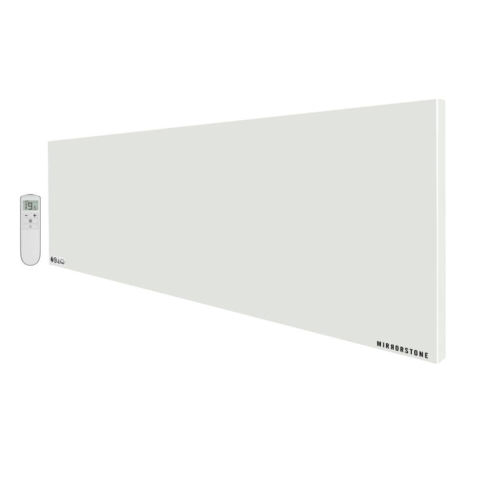 Mirrorstone Heating White Mirrorstone 550W Prime Infrared Heating Panel With Remote - Steel - 550