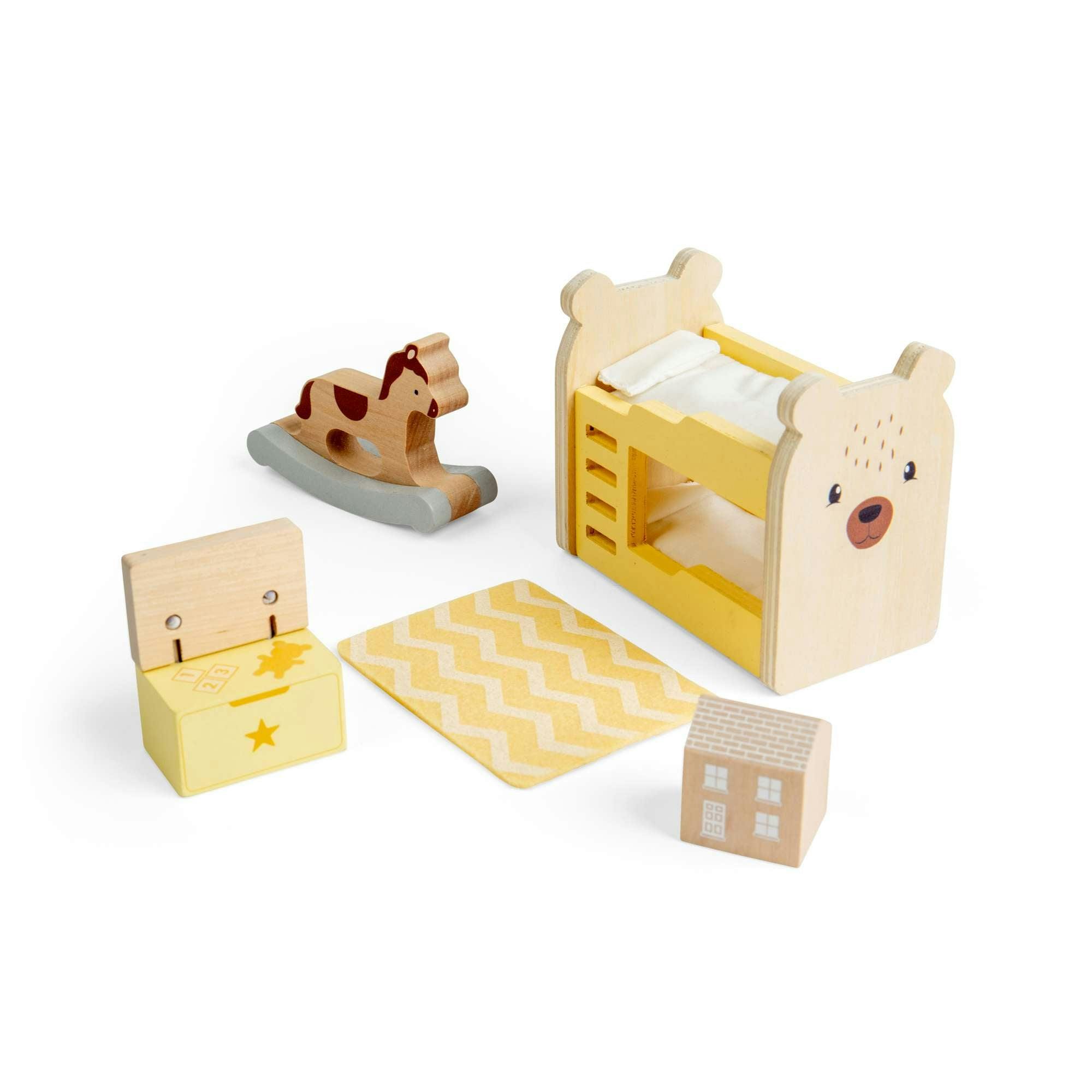 Bigjigs Toys Yellow Child's Bedroom Set
