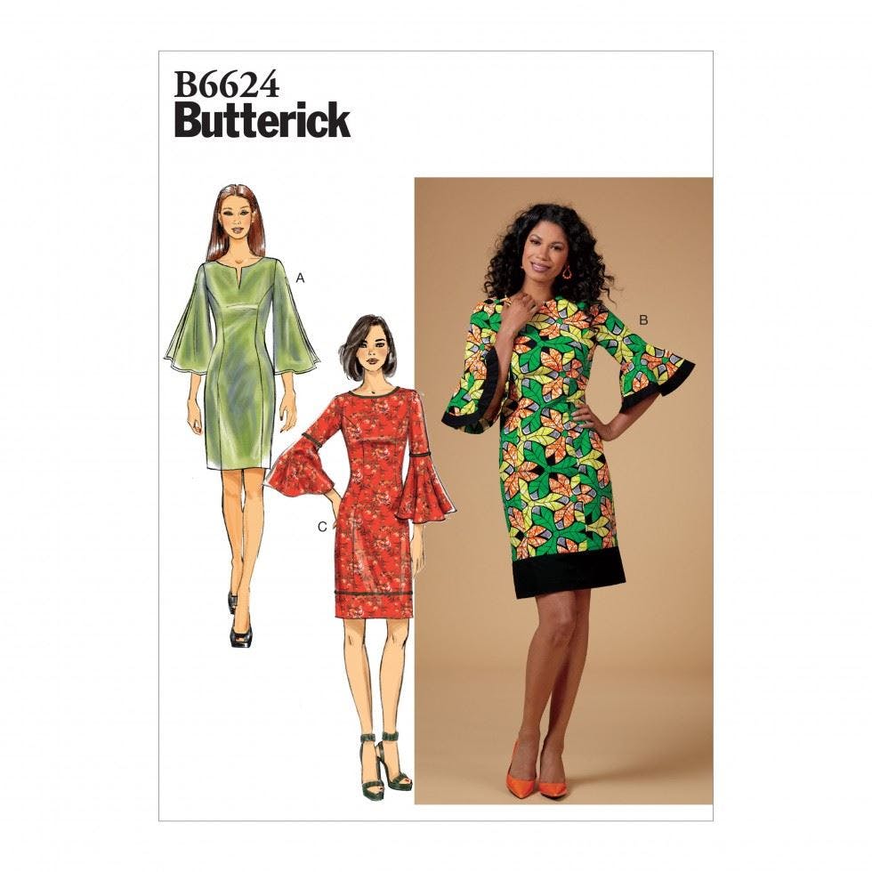 Butterick Women's Sewing Pattern 6624, Dresses For B5 (8-10-12-14-16) - Easy - B5 (8-10-12-14-16)