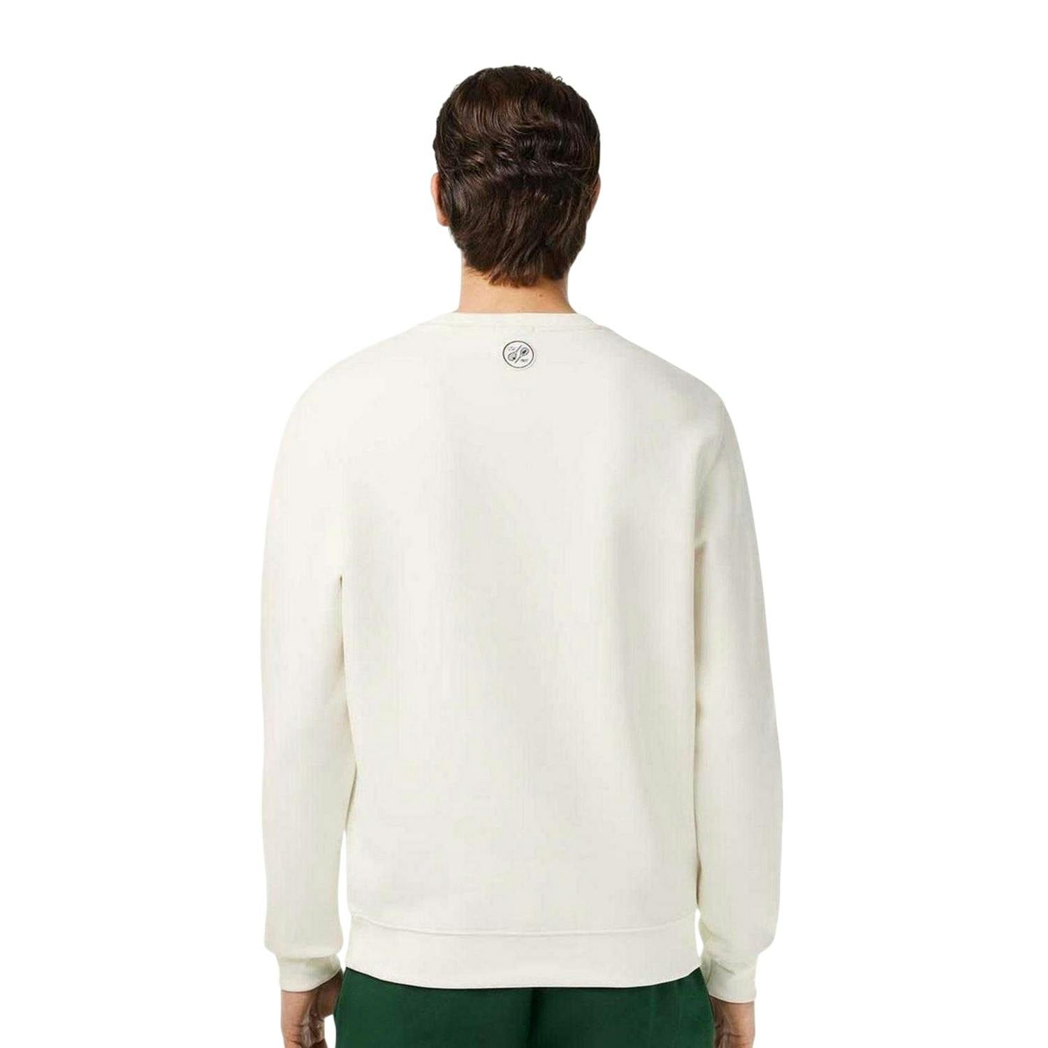 Lacoste Unisex Cream Adult Roland Garros Edition Sweatshirt - Xxs
