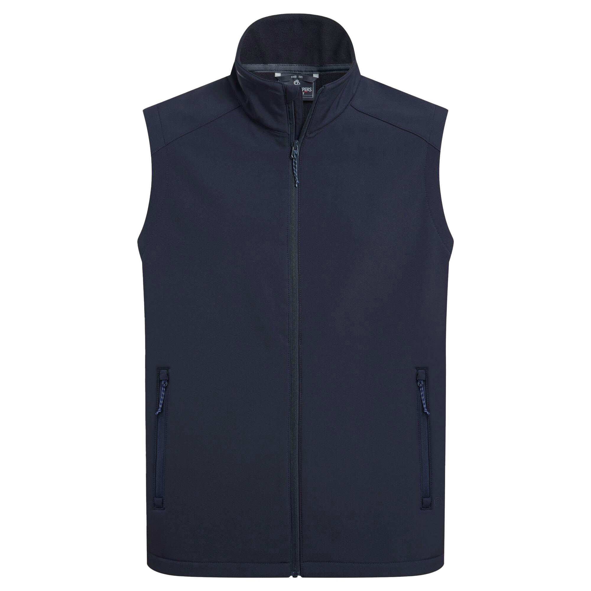 Craghoppers Men's Dark Expert Basecamp Ii Softshell Gilet - Navy - S - Navy - 97% Recycled Polyester/3% Elastane