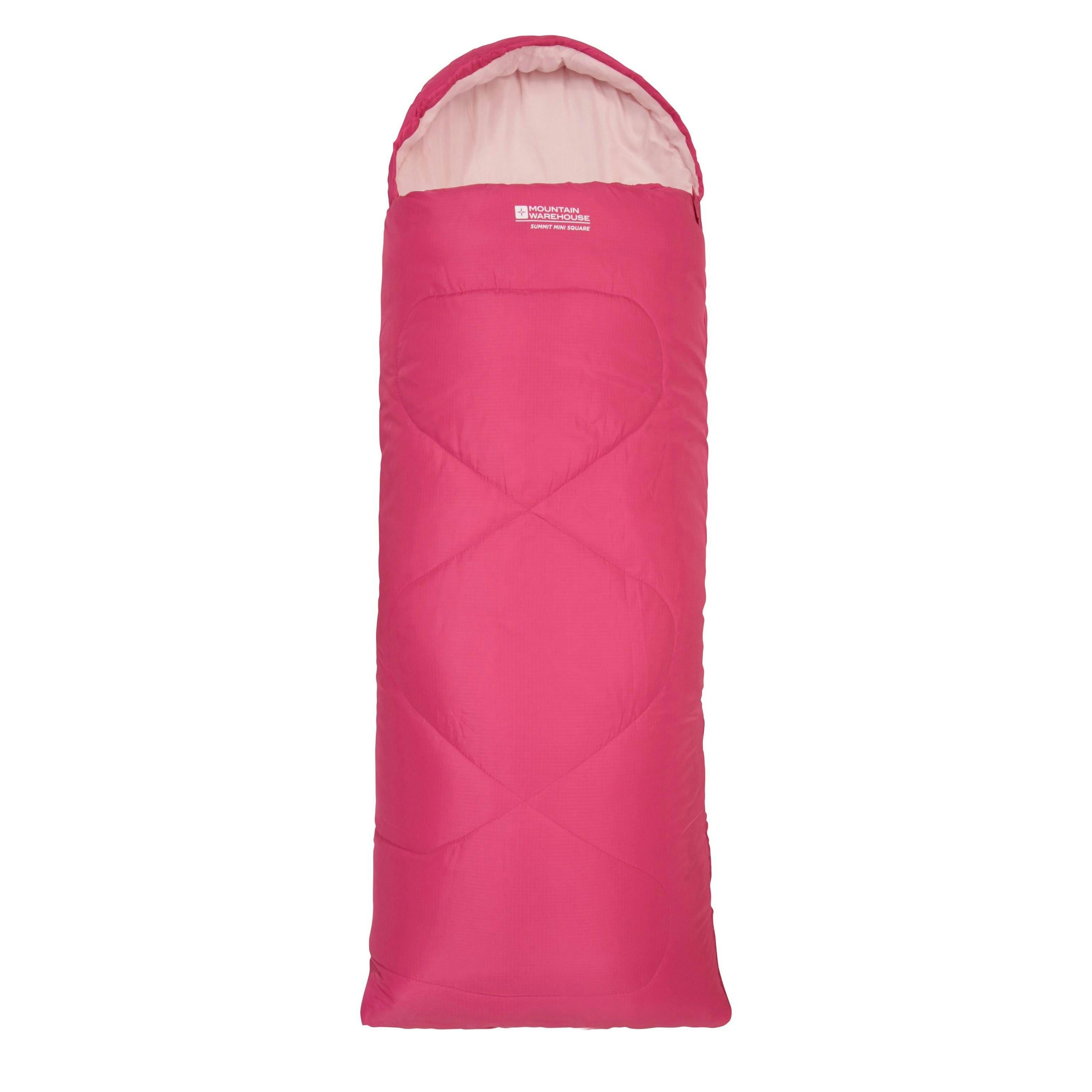 Mountain Warehouse Pink Childrens/Kids Summit Mini Sleeping Bag - Bright - One Size