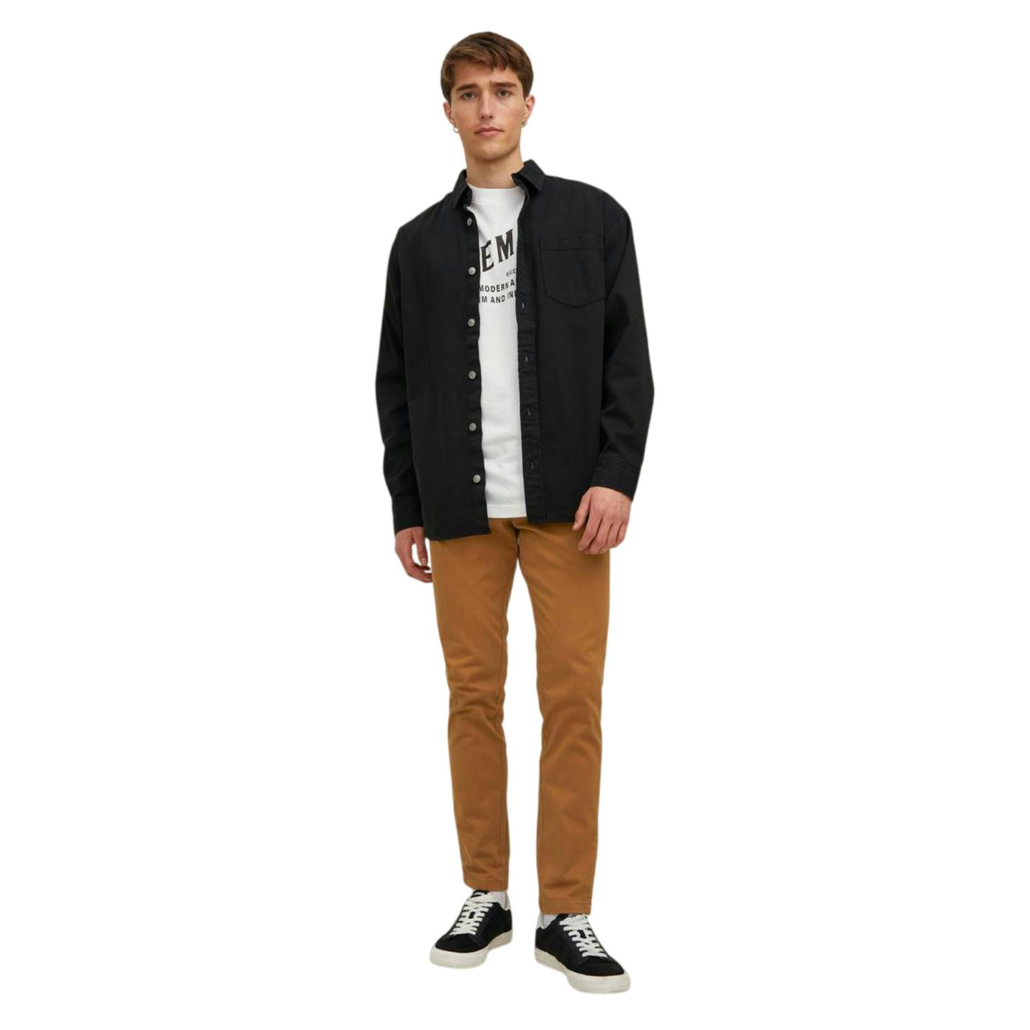 Jack And Jones Men's Marco Bowie Chinos - Rubber - 30L - Rubber - 98% Cotton/2% Elastane