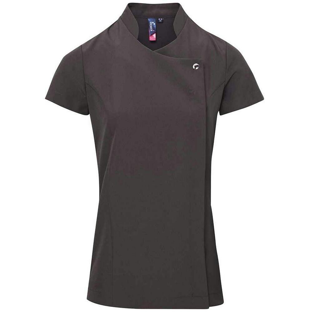 Premier (16 Uk, Dark Grey) Womens/Ladies Blossom Short Sleeve Tunic - Image 3