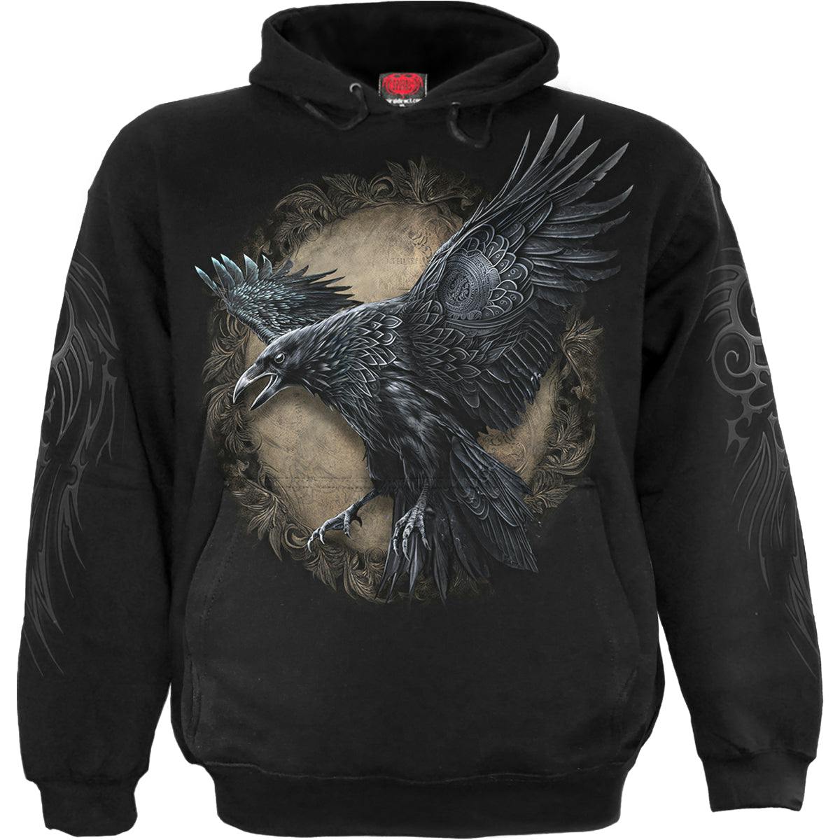 Spiral Direct Black Raven Wise - Hoody - Xl