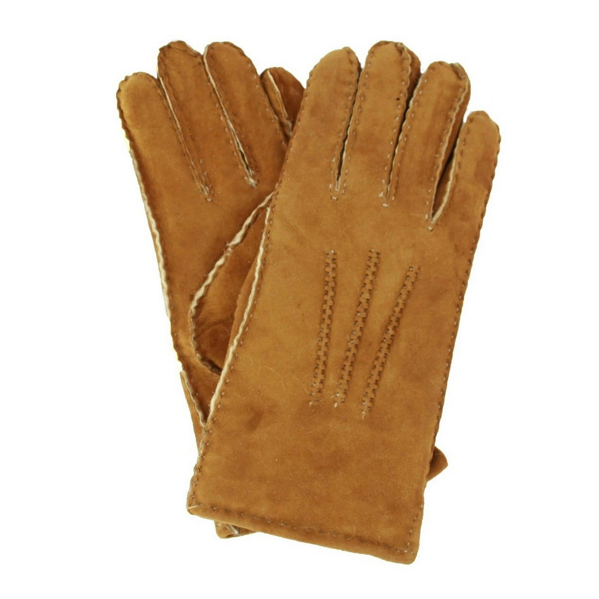 Eastern Counties Leather Women's Lsg/Sp Stitch Detail Sheepskin Gloves - Tan - Xl - Tan
