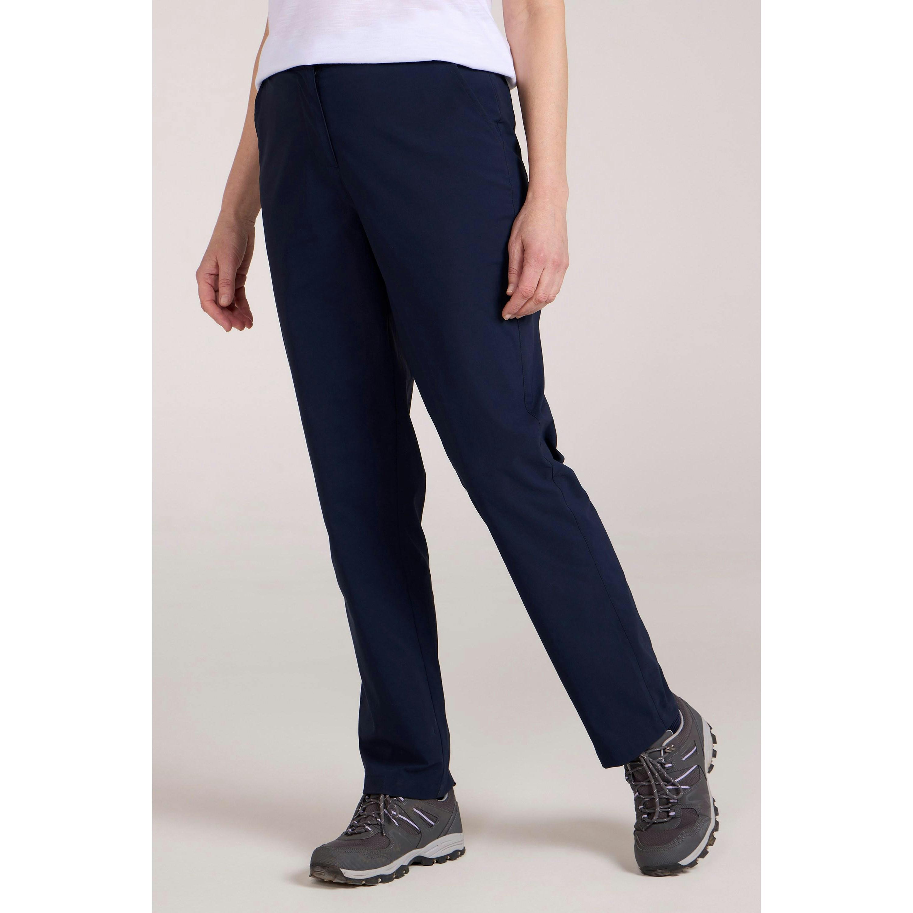 Mountain Warehouse Women's Delta Stretch Trousers - Navy - 10 Uk - Navy - 94% Polyamide/6% Elastane