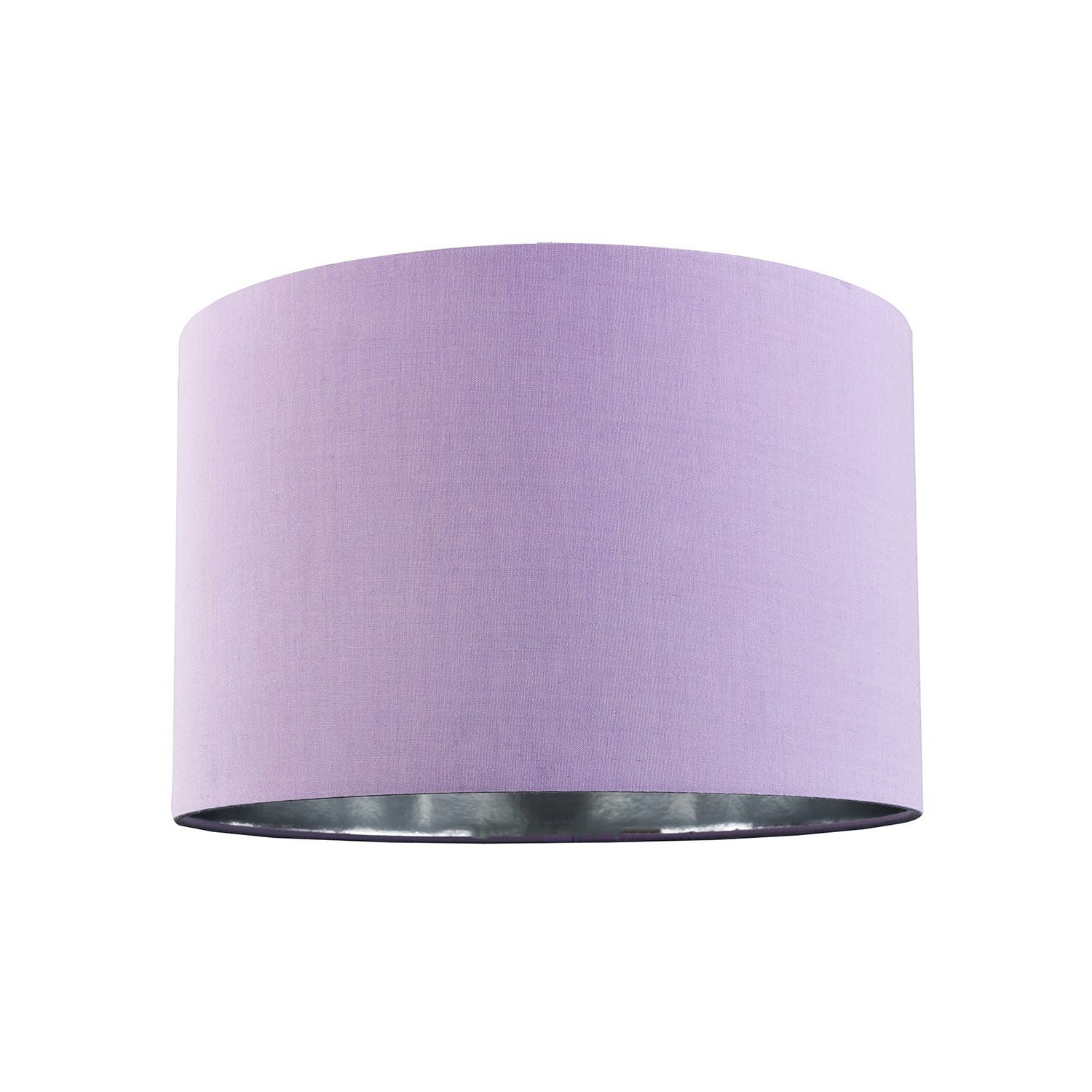 Rackhams Lilac/Silver Contemporary Cotton 10" Table/Pendant Lampshade With Shiny Inner