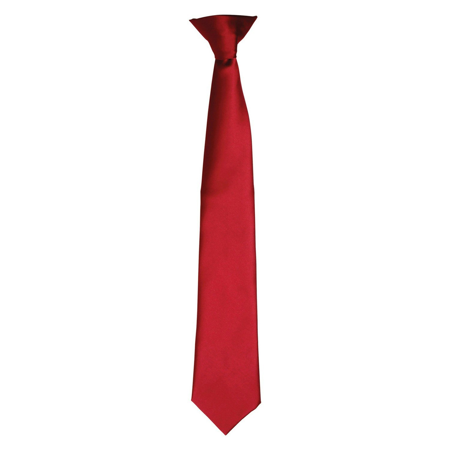 Premier Unisex Burgundy Satin Tie In - Image 3