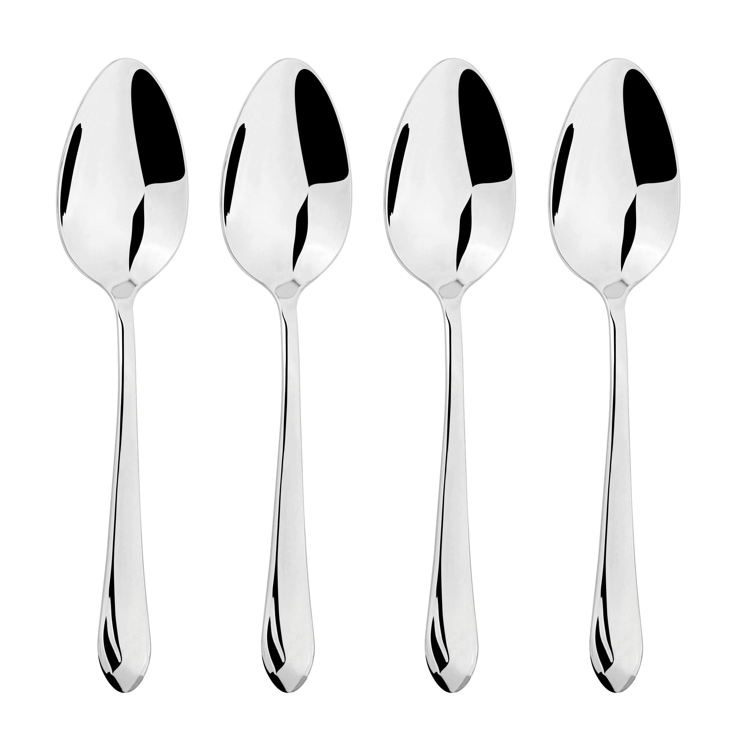 Rackhams Silver Cutlery 18/8 Stainless Steel Teaspoon 4Pc Set Versailles - Stainless Steel - Tea Spoon