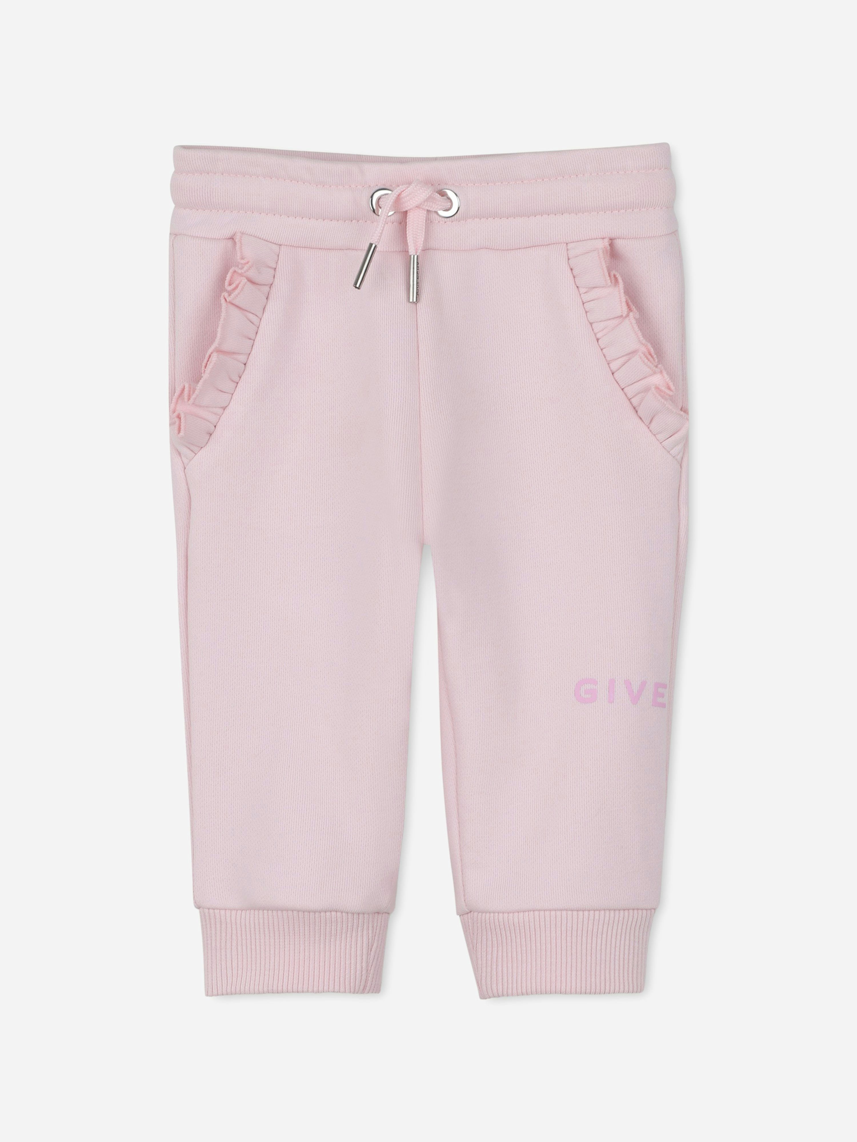 Givenchy Women's Pink Baby Girls Logo Print Joggers In - 2 Yrs