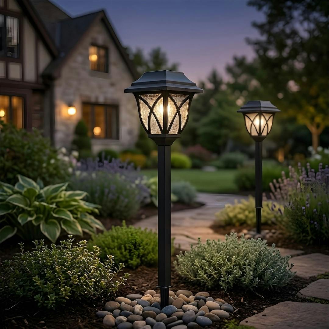 Milagro Black Solar Lawn Lamp 3000K Ip44
