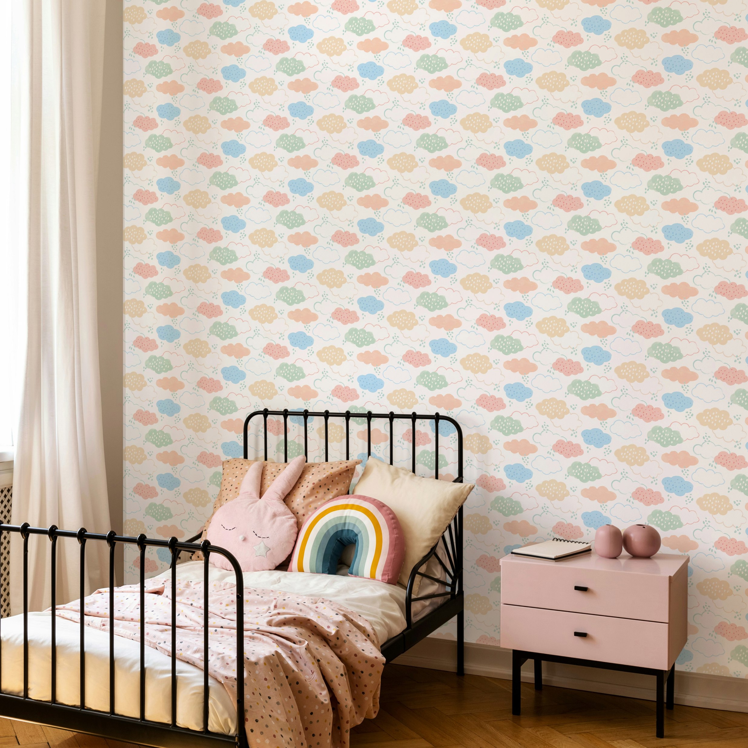 Rackhams Fluffy Clouds - Pastel Riot 10M Wallpaper - Pastel Riot