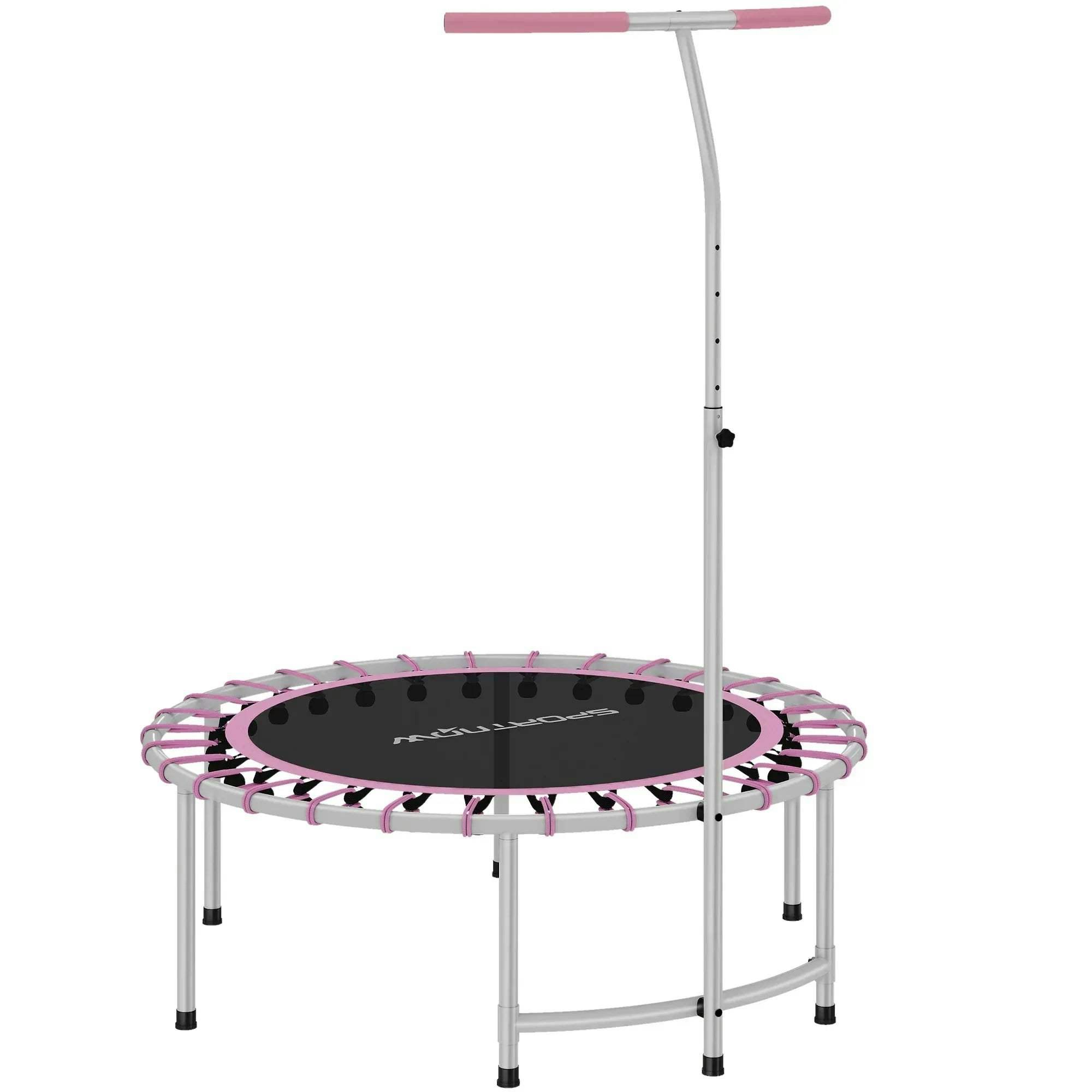 Sportnow Unisex Purple 40" Fitness Trampoline With 5-Level Adjustable Handle, - Image 3