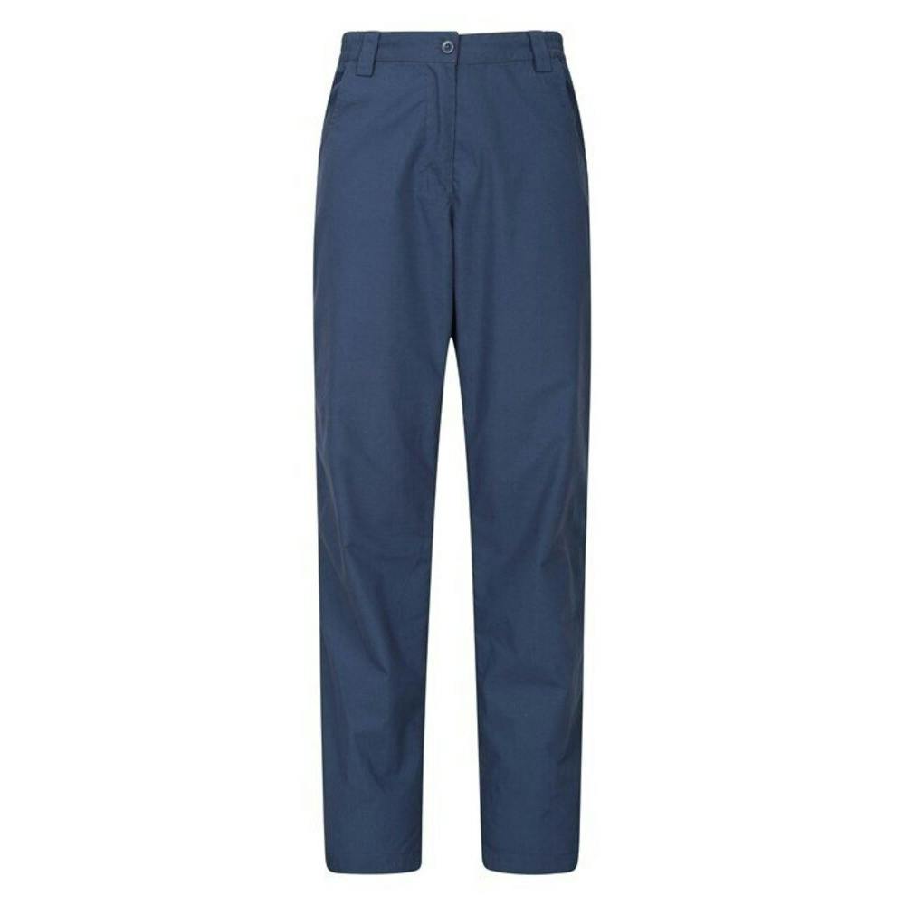 Mountain Warehouse Women's Quest Lightweight Trousers - Navy - Navy - 16 Uk R - 65% Polyester/35% Cotton
