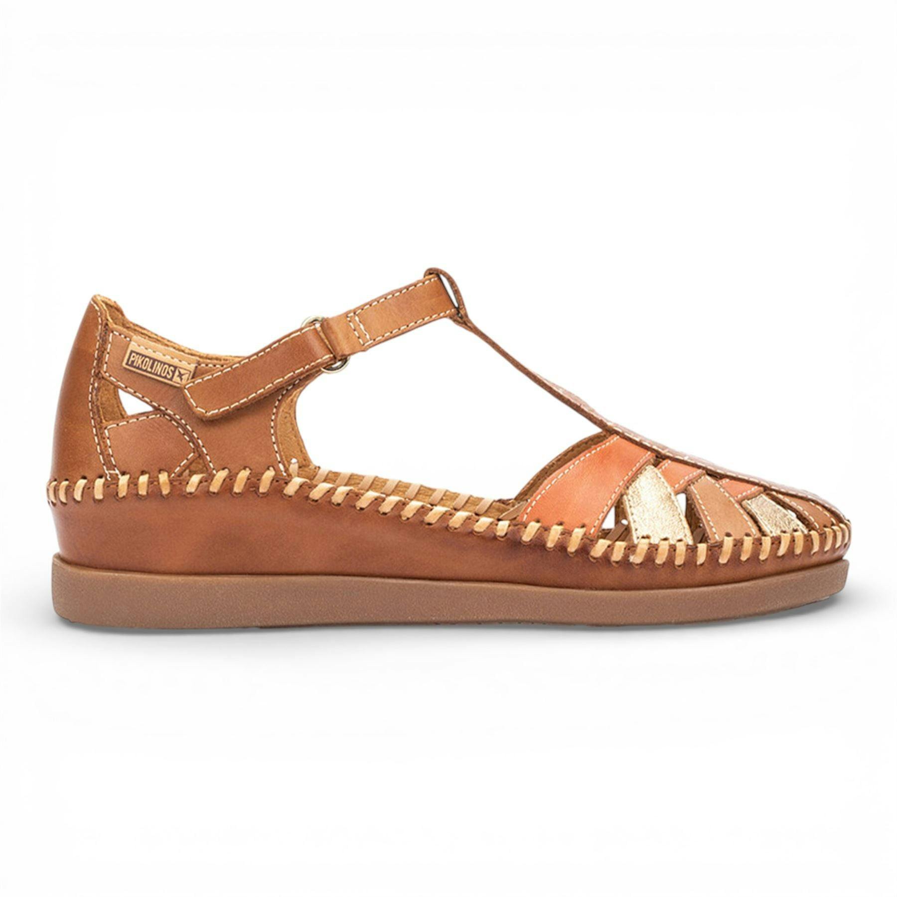 Pikolinos Women's Brown Leather Semi-Open Wedge Sandal Shoes - Cadaques - Chocolate - Uk 6 | Eu 39 | Us 8.5