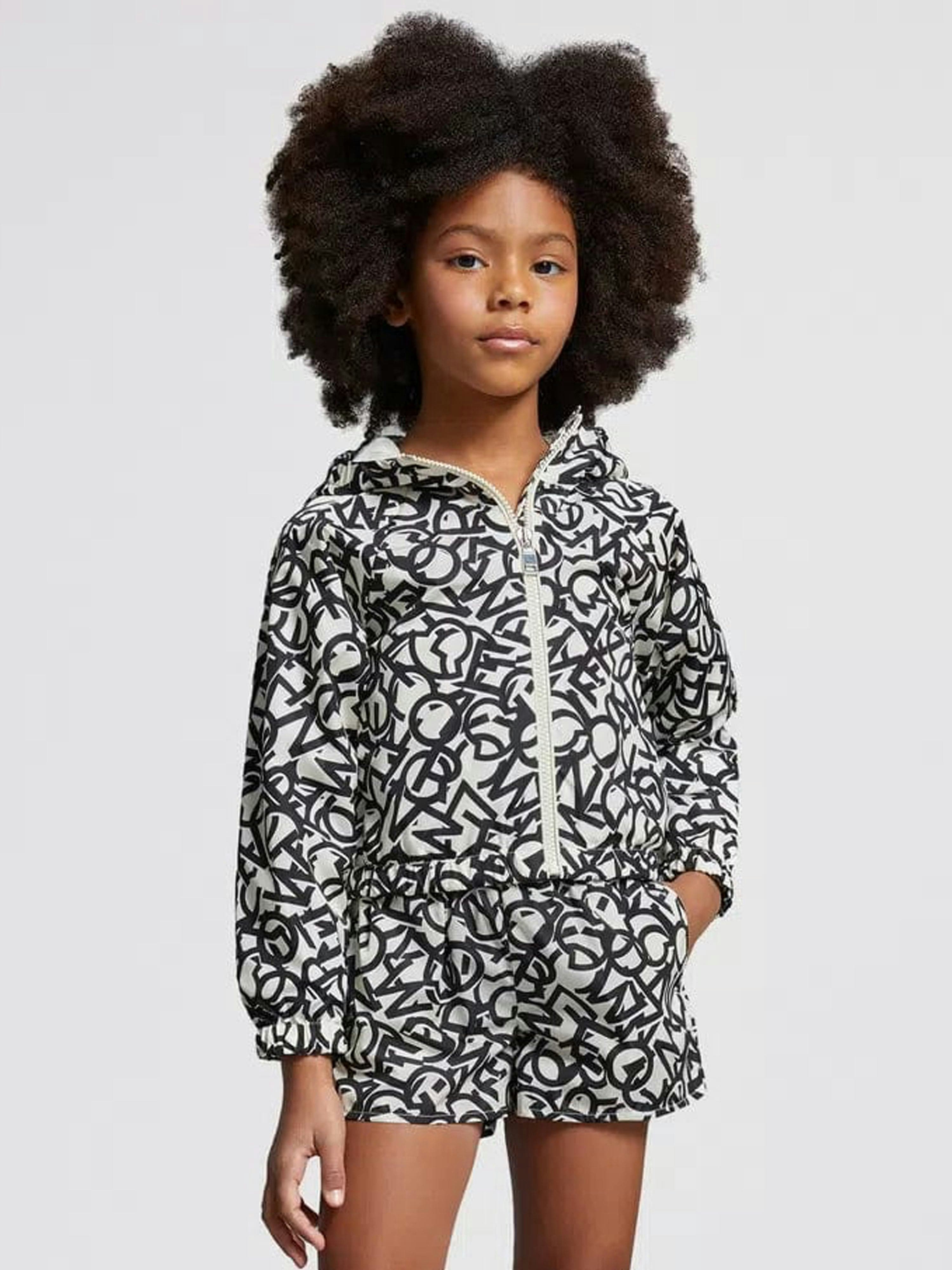 Moncler Enfant Girls Black Maisha Jacket In - 12 Yrs