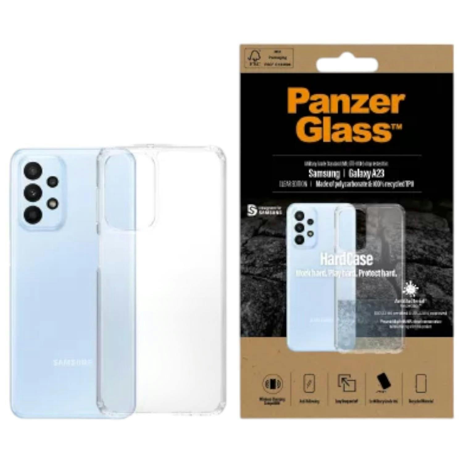 Panzerglass Panzer Glass Military Grade Standard Hard Case For Samsung Galaxy A23 Clear - 0391