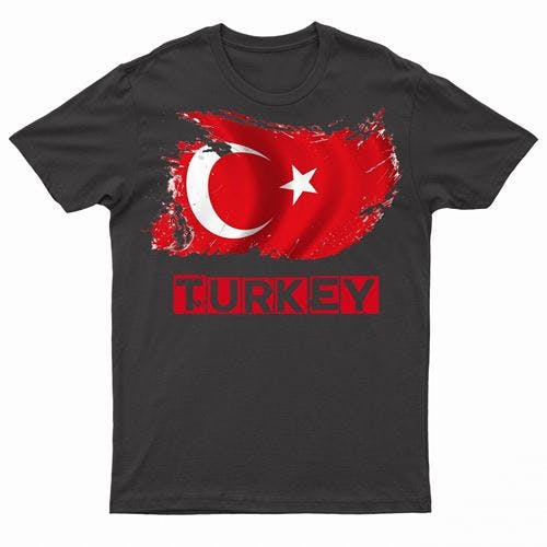 Coolandnew Men's Black Adults Turkey T-Shirt - M
