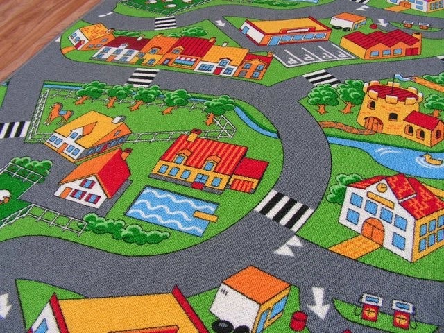 Rugsx Little Village Rug - Polyamide - Multi 100Cm X 200Cm