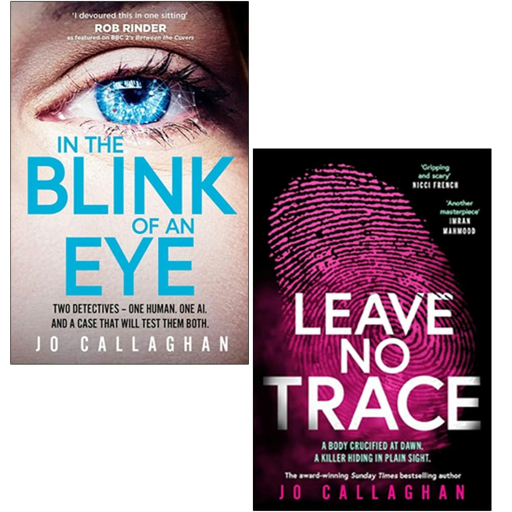 Simon & Schuster Ltd Kat And Lock Series By Jo Callaghan 2 Books Collection Set (In The Blink Of An Eye And Leave No Trace)